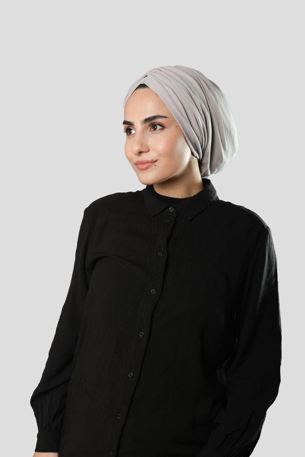 Draped Sandy Turban Bonnet | Loose Fit Headscarf for Muslim Women, Multiple Colors, Modest Fashion - image 5