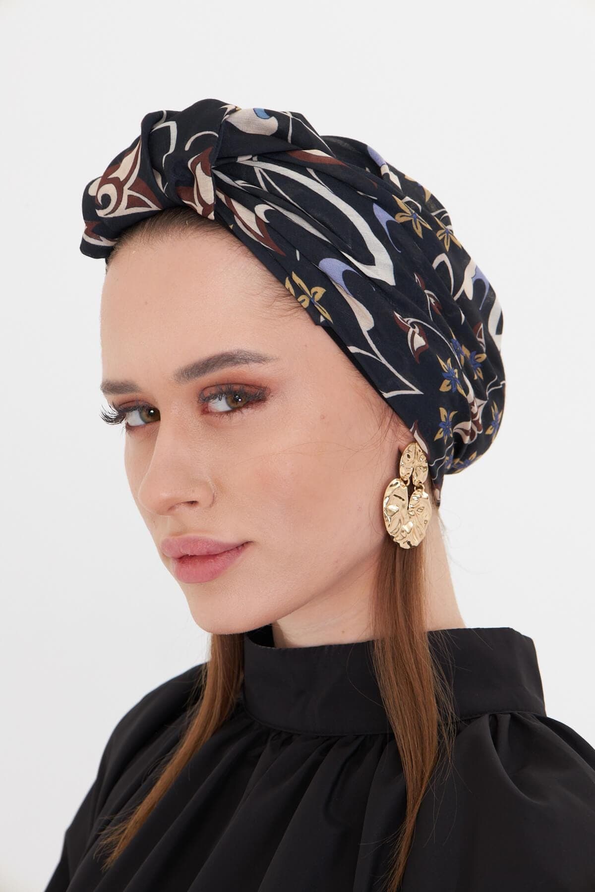 Elegant Ready to Wear Turban – Women Bonnet, Retro Fashion Scarf, Head Cover, Hair Turban, Women Headwear, Gift for She