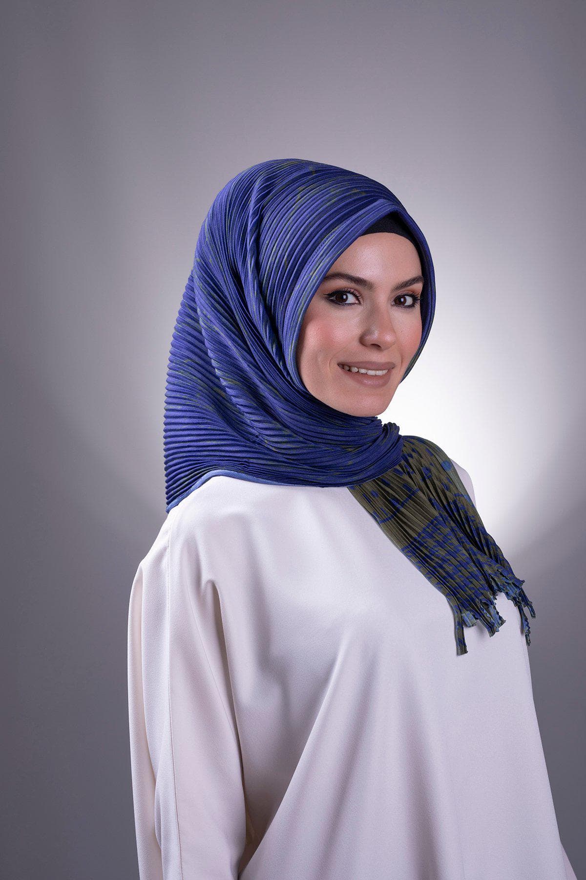 Stylish Instant Hijab Scarf with Polka Dot Pleats | Modest Fashion Available in Multiple Colors, Hijab Scarf, Shawls and Wrap - image 3