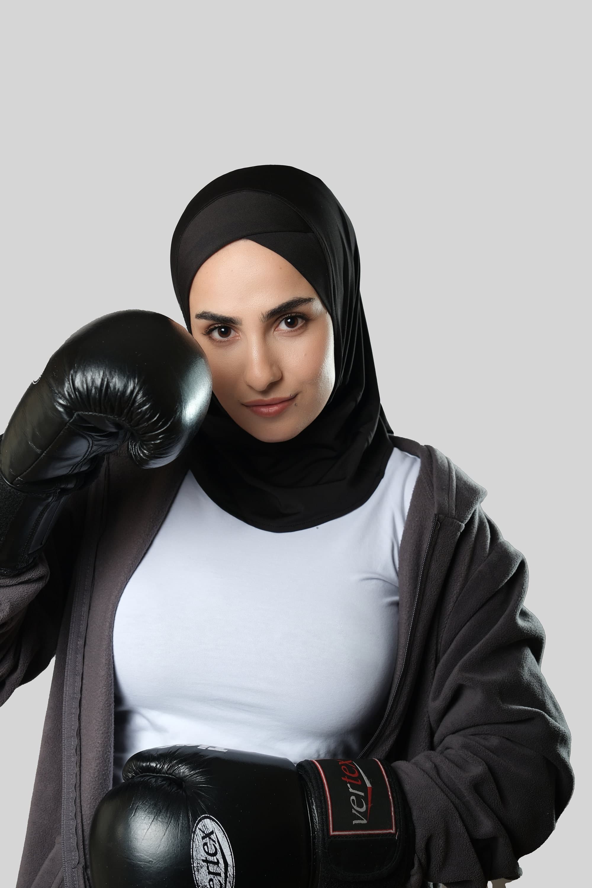 Black Ready-to-Wear Sports Bonnet | Practical Hijab Cap for Active Women,  Practical Black Hijab Cap,