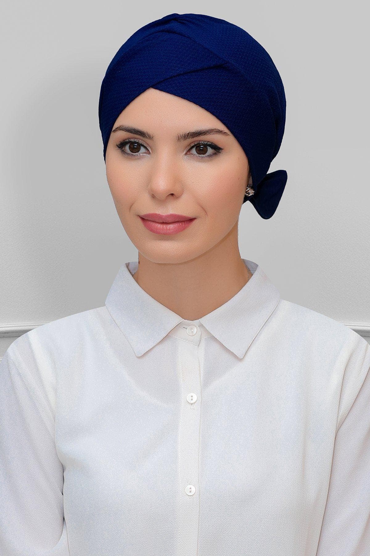 Practical Honeycomb Bonnet Cap with Bow | Instant Hijab & Winter Accessories for Women, Women’s Winter Headwear in Trendy Colors - image 4