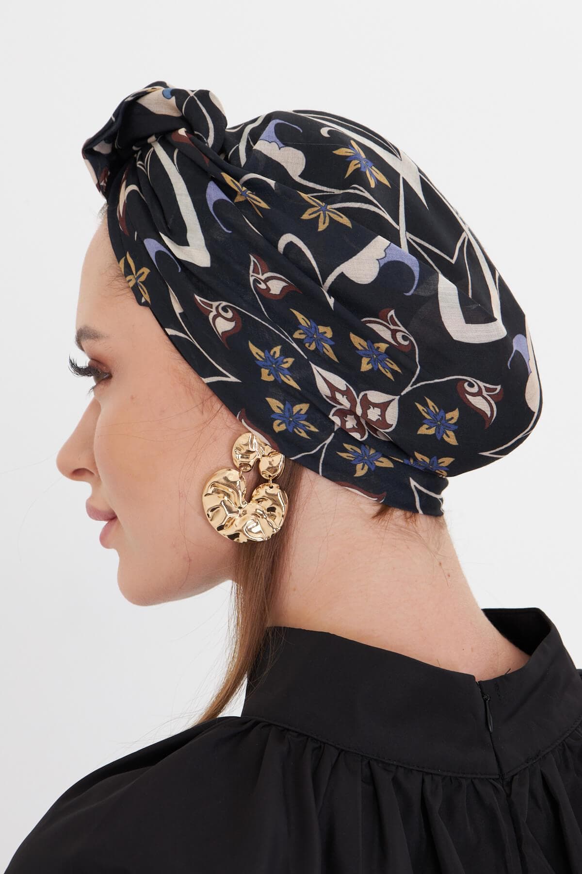 Elegant Ready to Wear Turban – Women Bonnet, Retro Fashion Scarf, Head Cover, Hair Turban, Women Headwear, Gift for She - image 4
