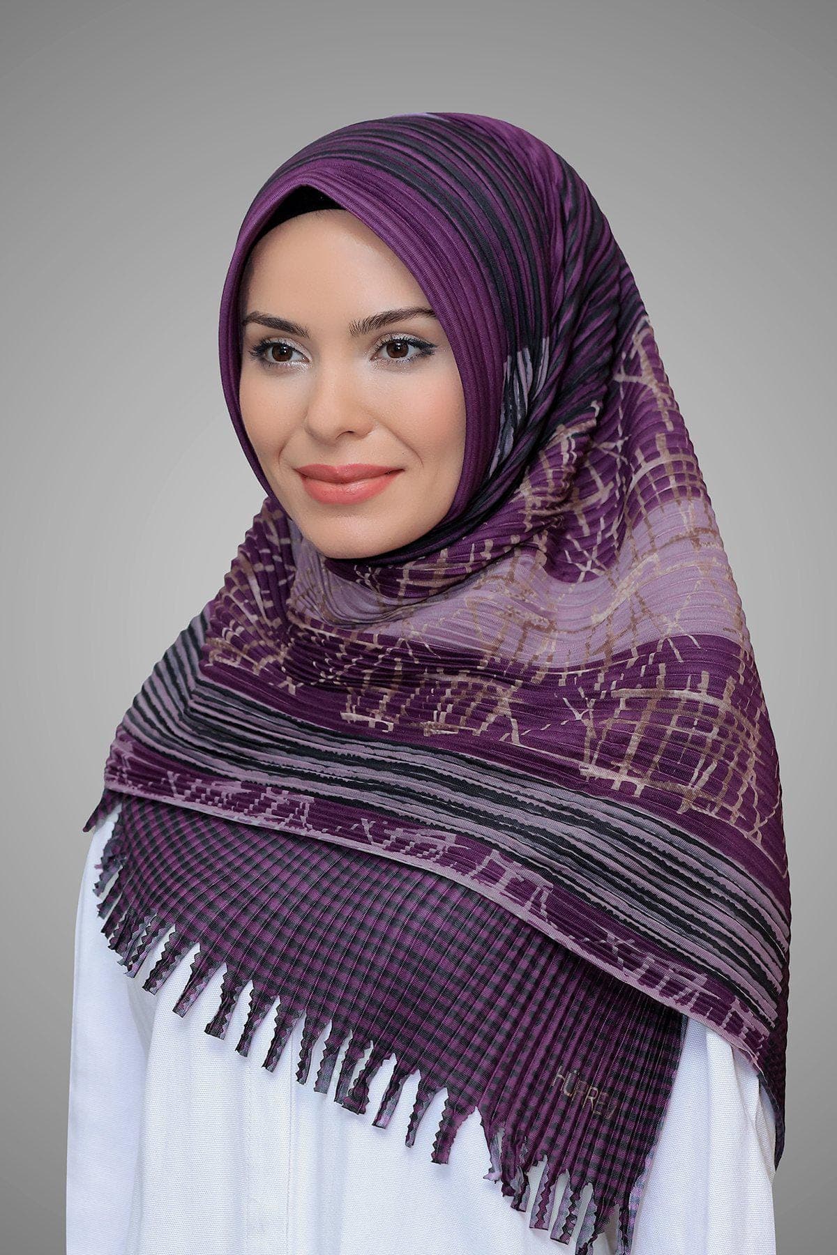 Instant Floral Pleated Hijab Scarf Ready-to-Wear Modest Shawl in Beautiful Multi-Color Options, Hijab Scarf, Scarf for Women Shawl For Women - image 5