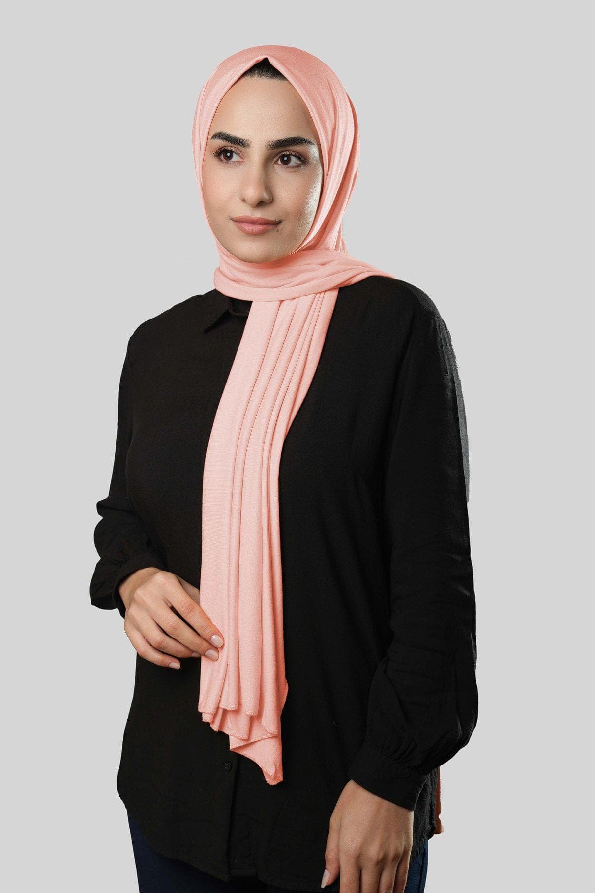 Classic Lycra Viscose Hijab | Soft Stretchy Shawl for Women | Perfect for Everyday Modest Wear, Comfortable Lycra Jersey Headscarf for Women - image 3