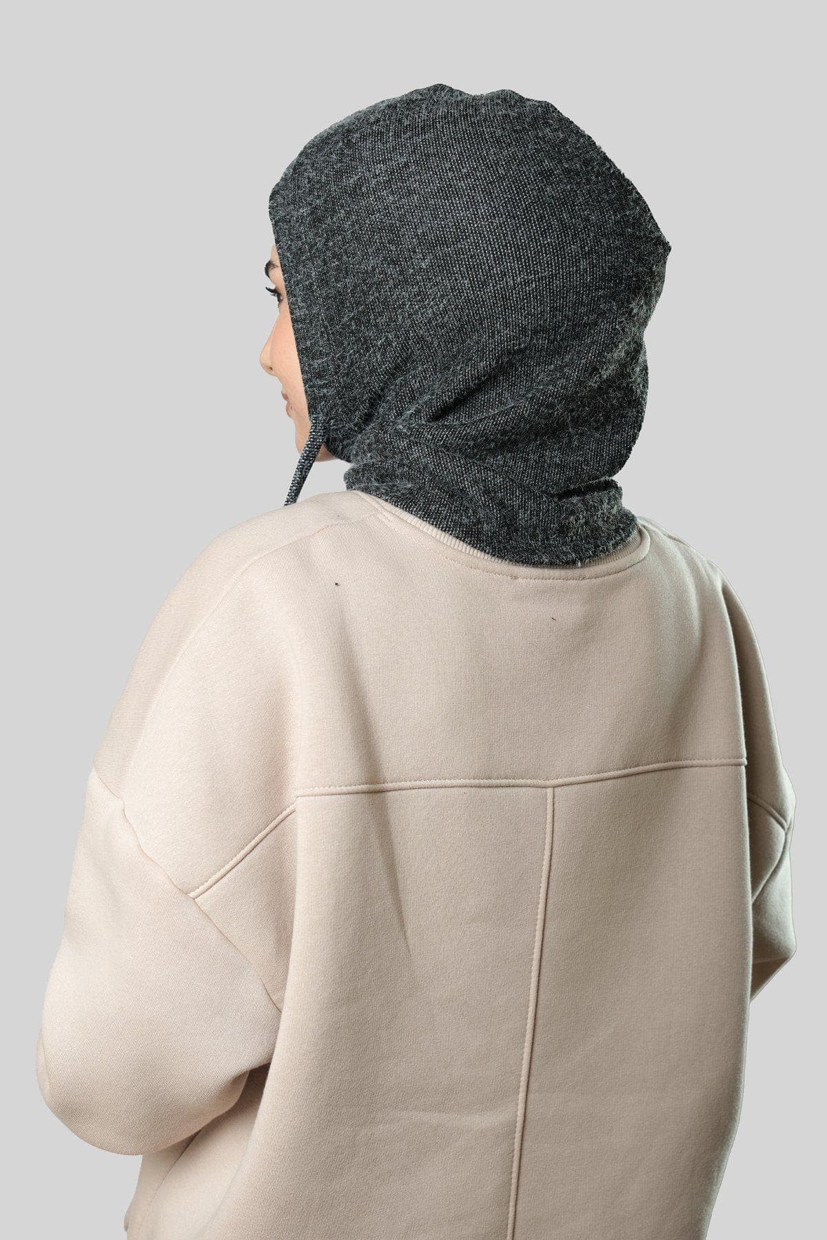 Drawstring Plush Balaclava with Neck Cover | Warm Jakar Design for Winter in Assorted Colors, Cozy Winter Hat and Scarf Combo - image 5