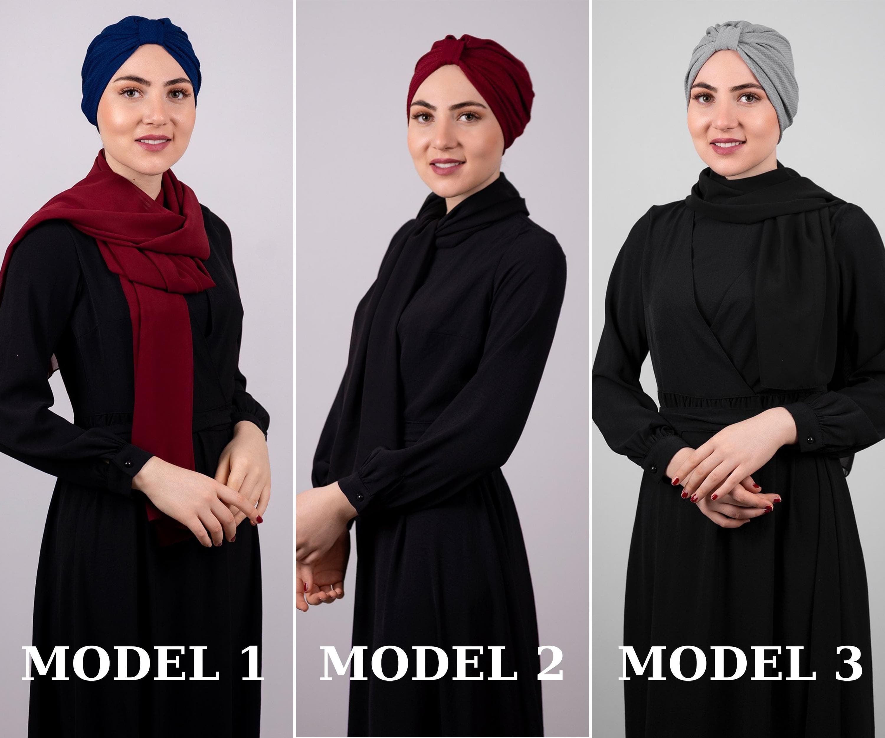 Ready-to-Wear Honeycomb Hijab Cap | Ruched, Lightweight, Fashionable Scarf, Ruched Design, Modest Fashion Scarf