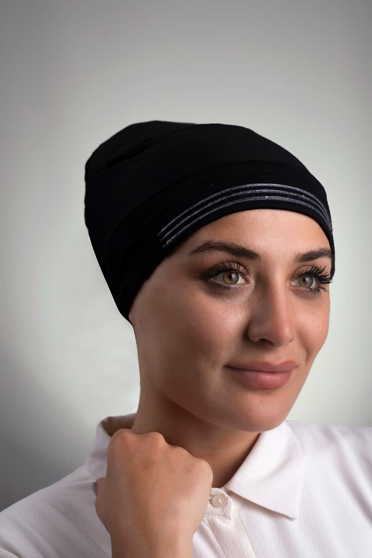 Modest Elegance: Back Tied Inner Bonnet with Viscose Fabric and Anti-Slip Silicone, Fashionable Head Cover, Back-Tied Viscose Headband - image 5