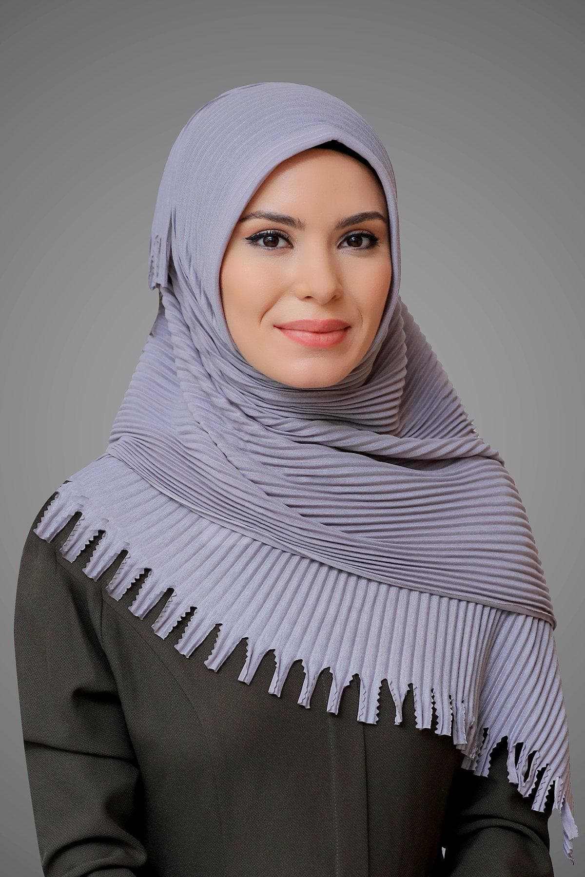 Fringed Pleated Hijab Scarf, Instant Hijab in Elegant Shades, Modest Fashion,  Available in Stylish Colors for Women’s Headwear