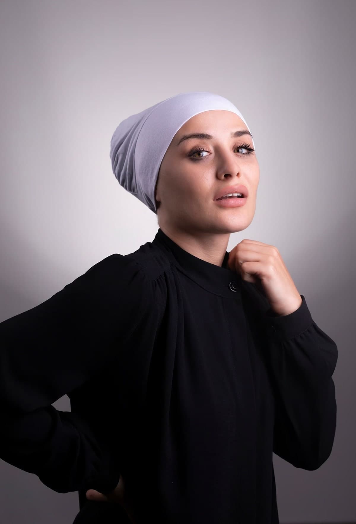 Fashionable and Ready: Interlaced Hijab Bonnet in Viscose Fabric - Stylish Cancer Cap - Stylish Headwear Choice - Instant Hijab Elegance - image 3