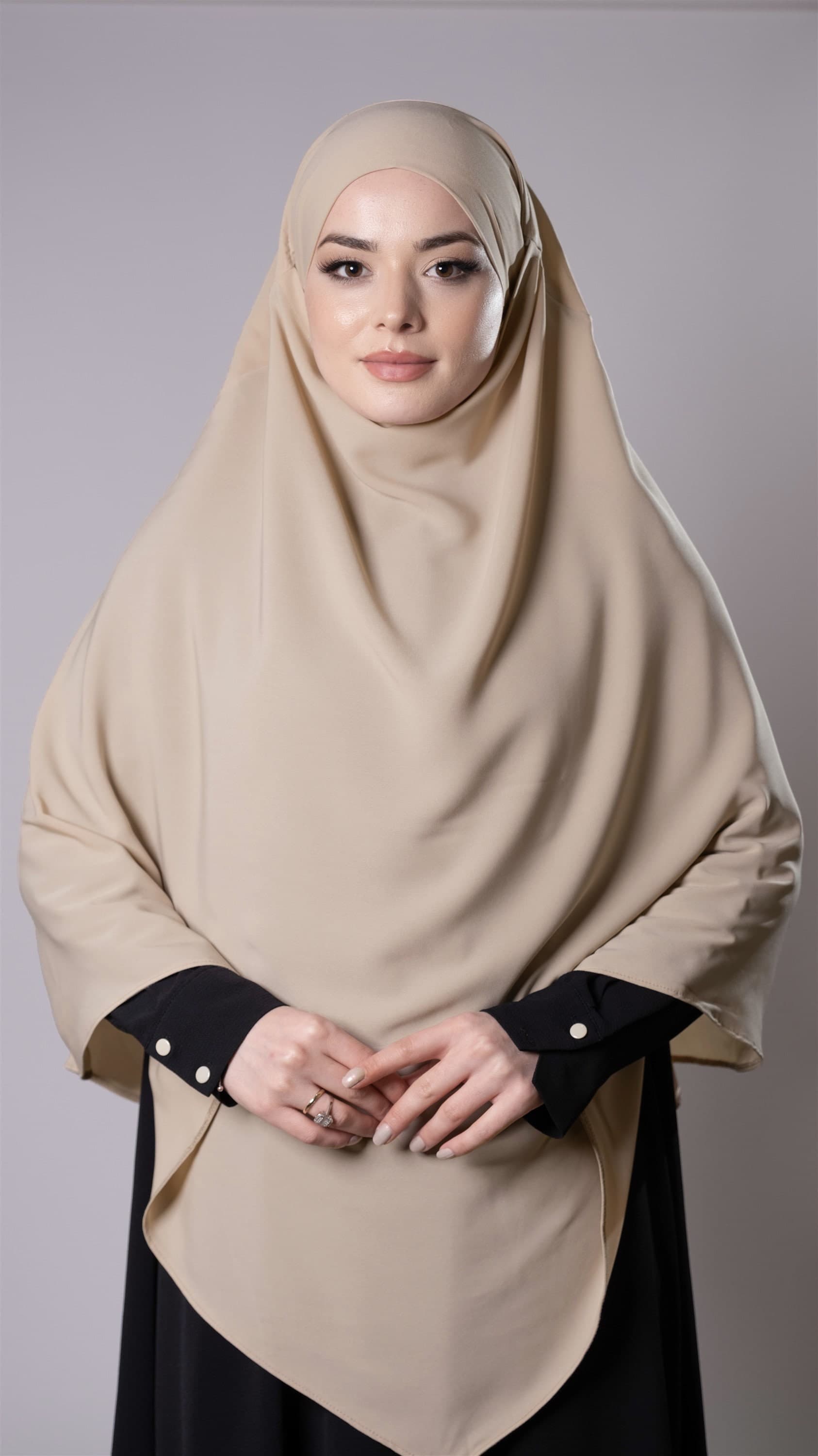 Modesty Redefined: Practical Ready-to-Wear Double-Layered Medina Silk Hijab, Gift For Women