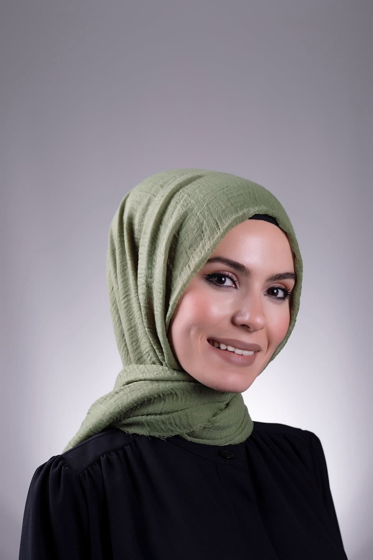 Instant Hijab Luxury: Wrinkly Fabric Headscarf for Women - Stylish Hijabs for Women - Muslim Women's Headwear - image 4