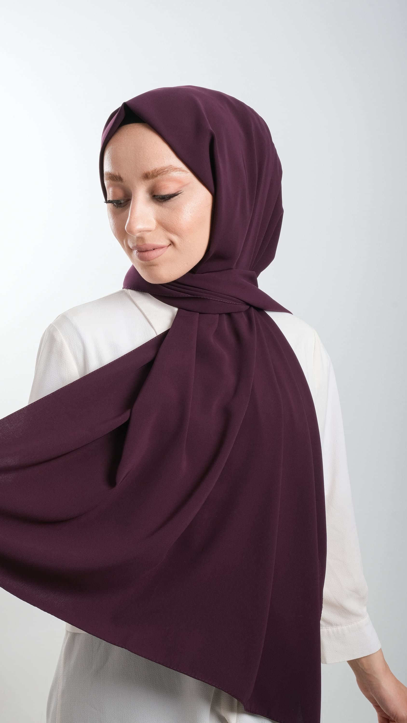 Luxurious Hijab Dress Fashion - Exclusive Medina Silk Shawl - Premium Muslim Women's Scarf - Stylish Medina Silk Shawl - Hijab Accessories