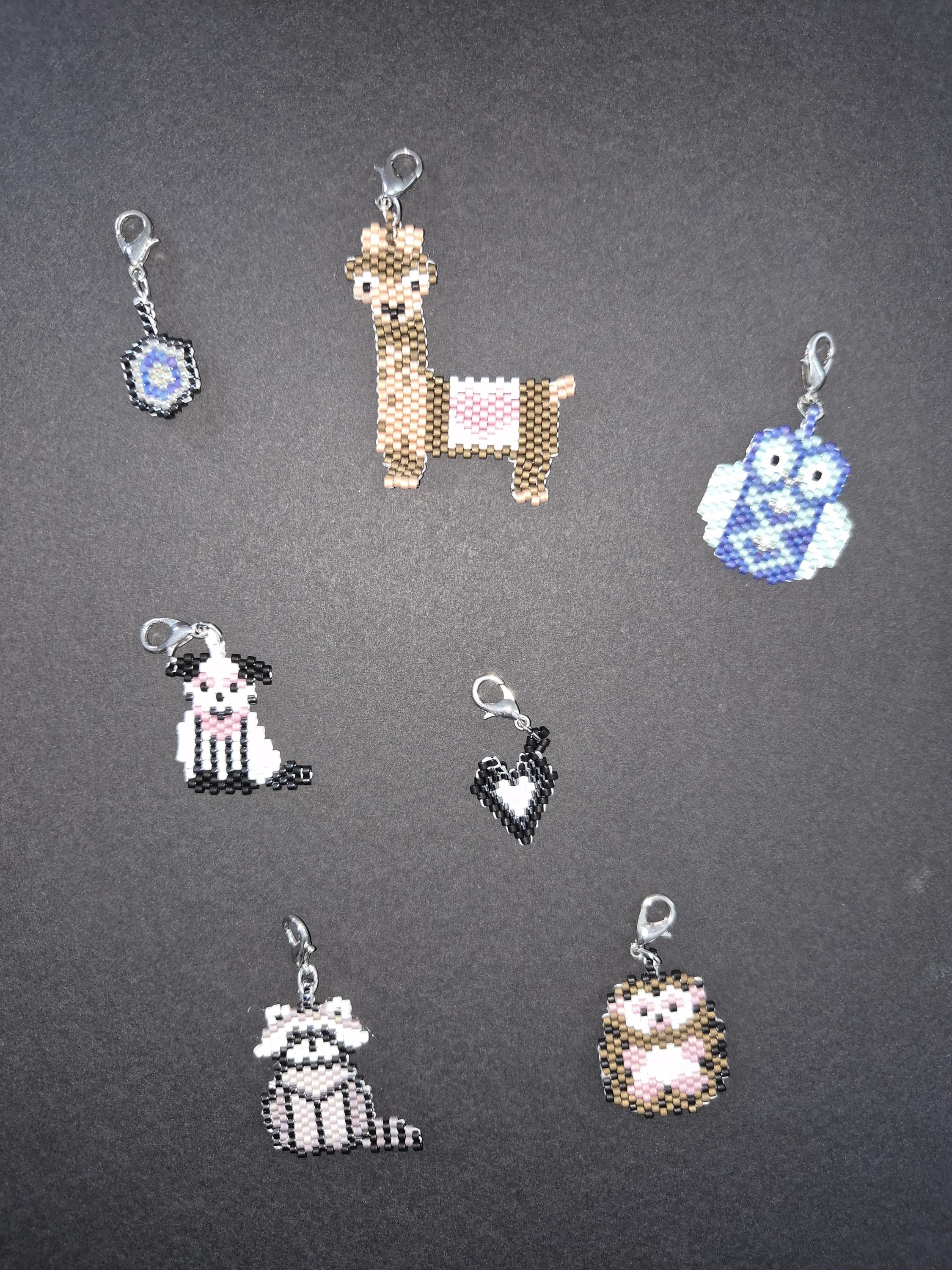 Handmade perlenfiguren | Anhänger | charms | tierfiguren | kettenanhänger | miyukiperlen