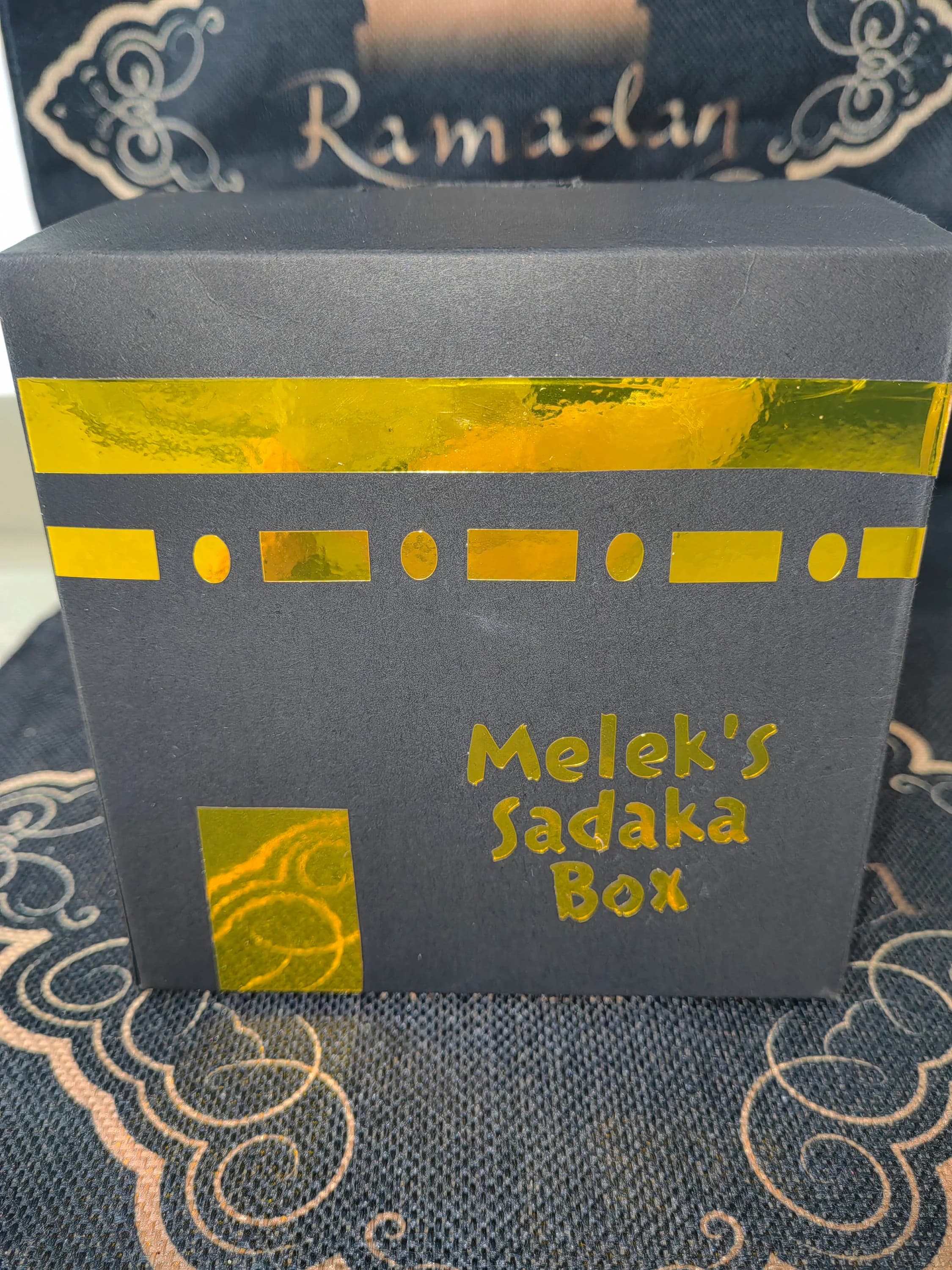 Handmade sadaqah box für Kinder | geldsparen | kaaba box | Mekka box | sadaka box | Personalisierbar | selbstbasteln - image 2