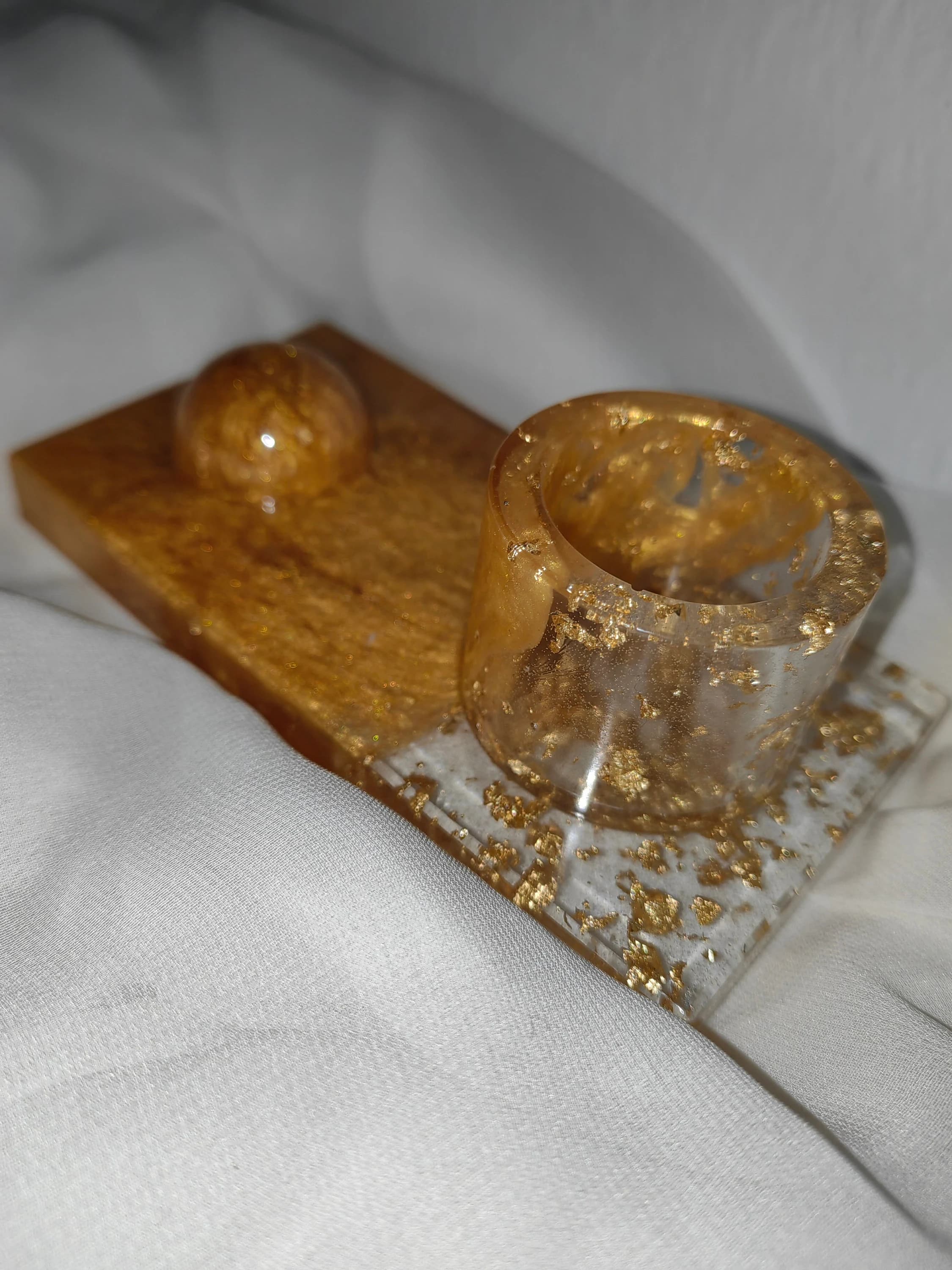 Dattelhalter | ramadan mubarek | ramadan deko | Kerzenhalter | tischdeko | tischdekoration | tabledecor | dates holder | resin | epoxidharz - image 2