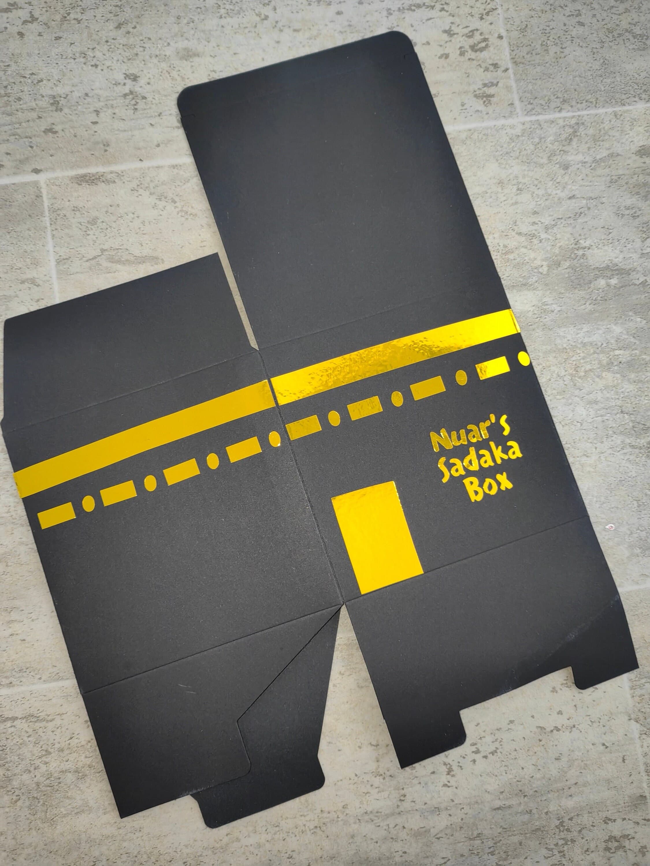 Handmade sadaqah box für Kinder | geldsparen | kaaba box | Mekka box | sadaka box | Personalisierbar | selbstbasteln - image 5
