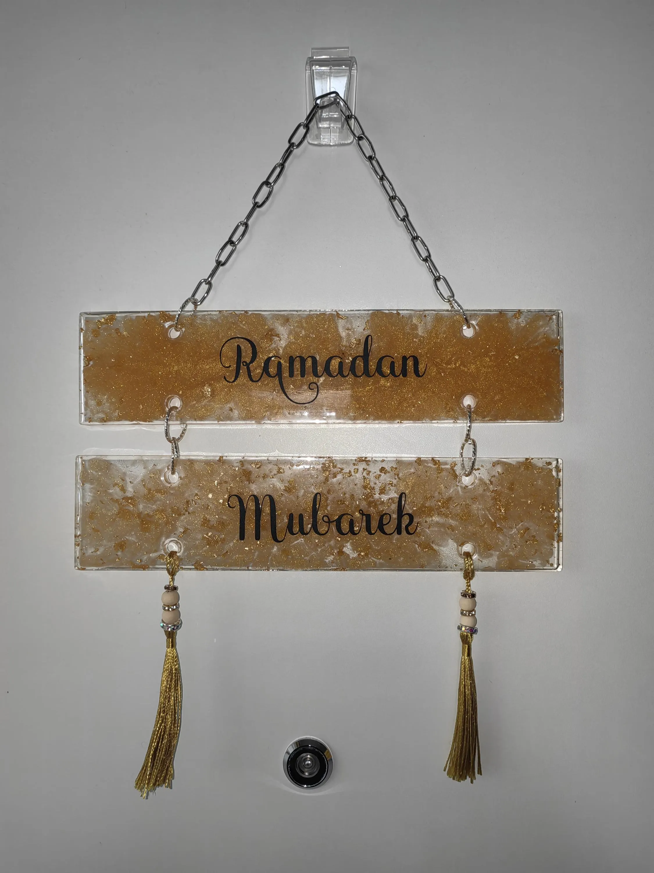 Ramadan | Eid | ramadan mubarek | Eid mubarek | Türschild | Türdeko | sign | Dekorationen | resin | resindeko | Namensschild tür - image 2