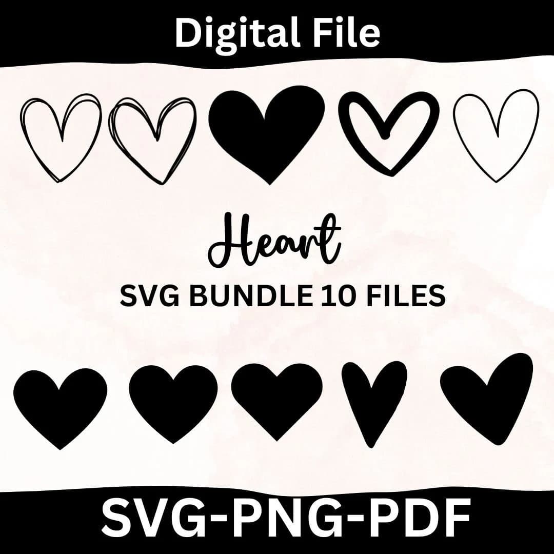 Heart Svg Bundle, Heart Svg, Hand Drawn Heart svg, Open Heart Svg, Doodle Heart Svg, Sketch Heart Svg, Love Svg,Valentine Svg,Cricut,Png,