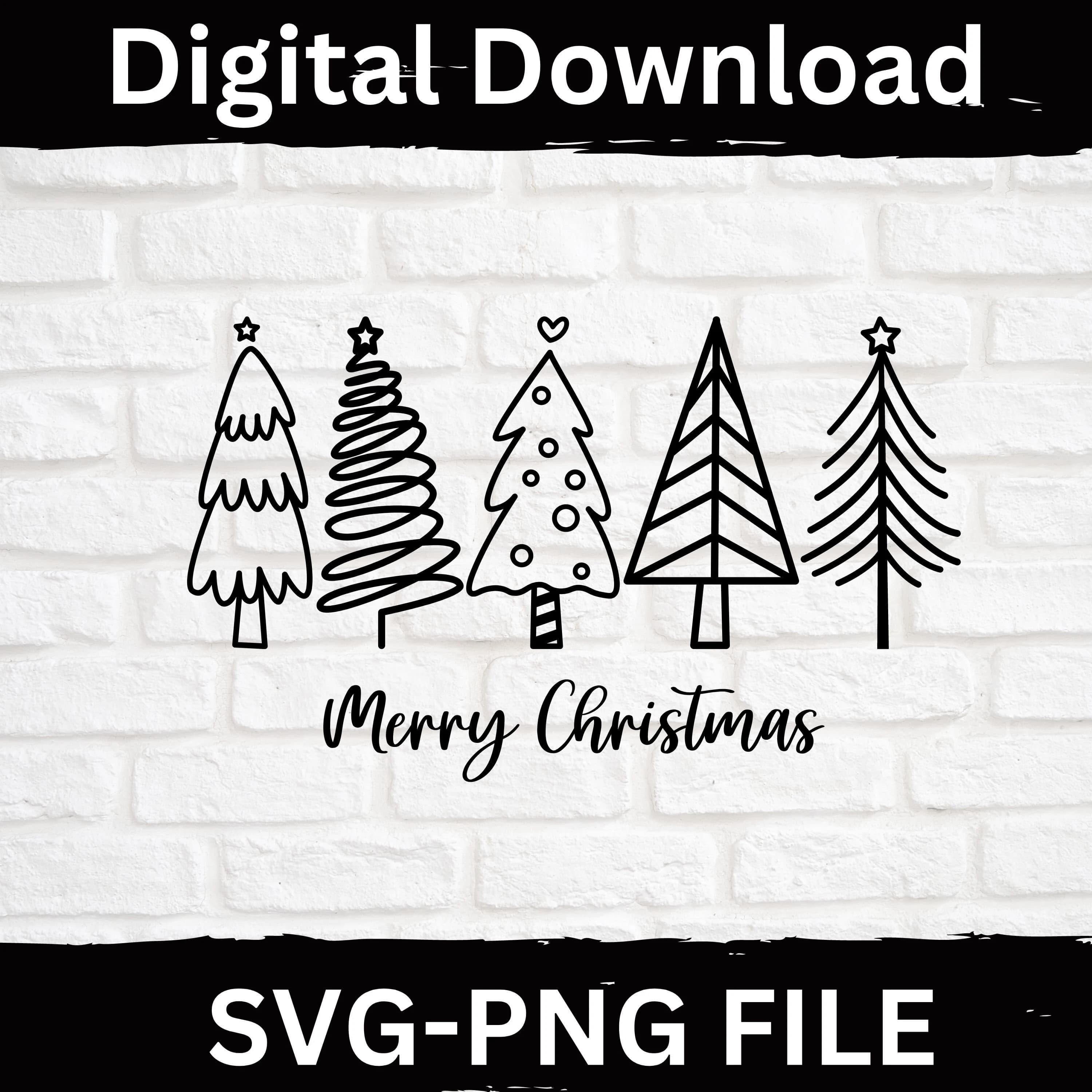 Christmas Tree Svg, Cute Christmas Svg,Christmas Tree Svg, Christmas Clipart, Christmas Tree Png, Christmas Digital, Cricut, Silhouette file