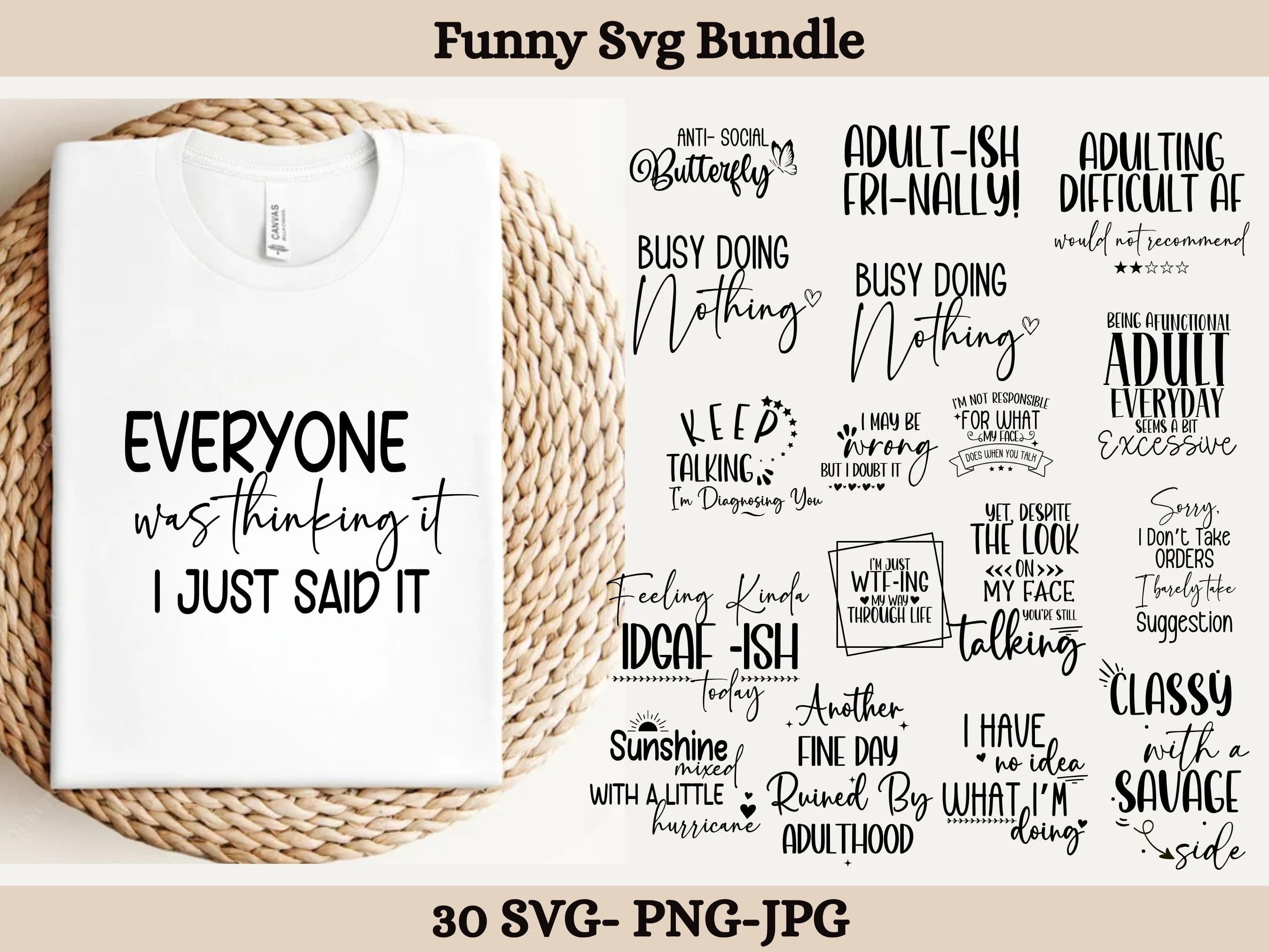 Sarcastic svg, Sarcasm Svg Bundle, Sarcastic Bundle Svg, Funny Svg Bundle, Funny quotes Svg Bundle, Sarcastic Sayings Svg Bundle,Sarcasm Svg - image 3