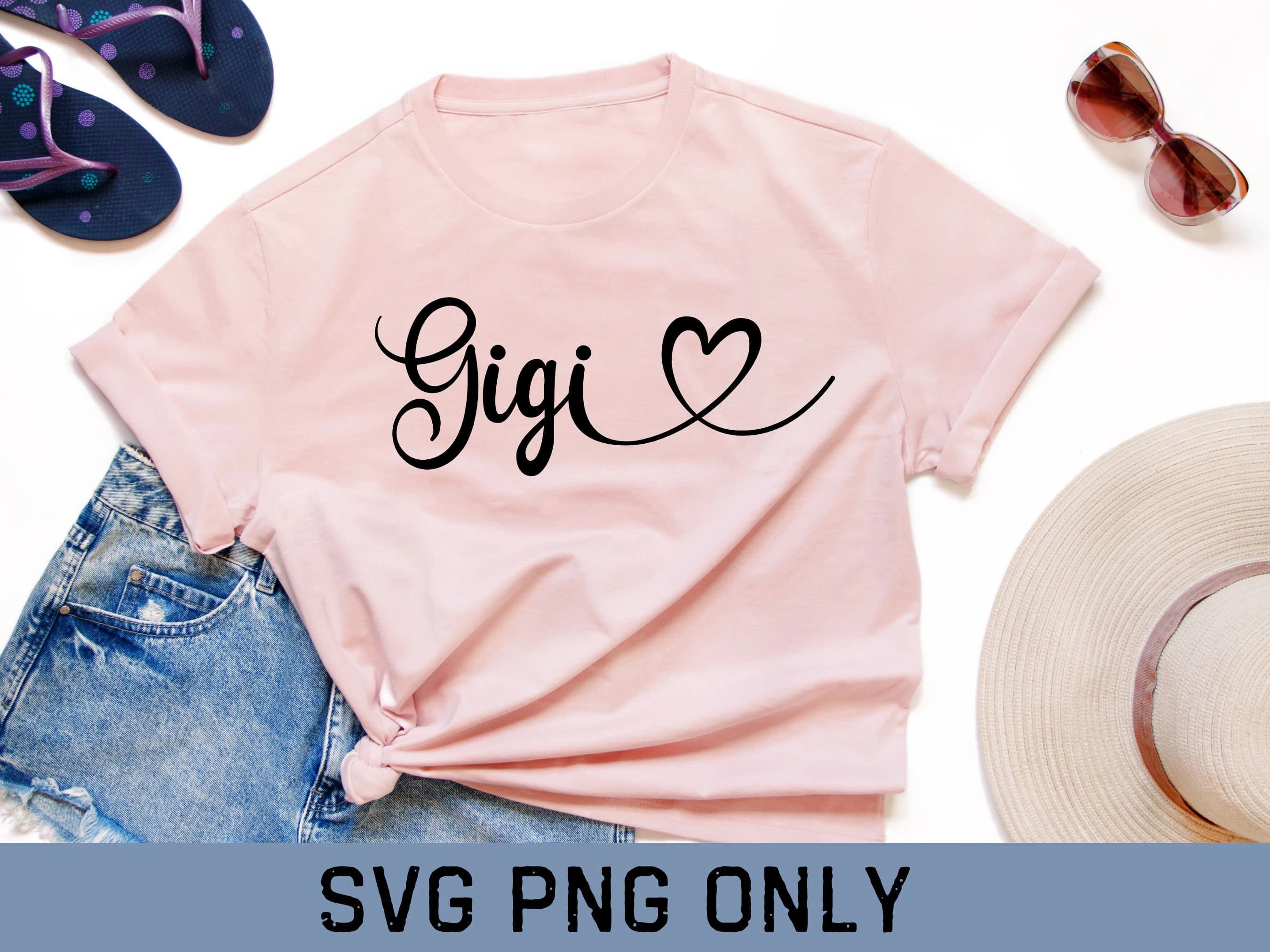 Gigi svg, Gigi  png with heart, mothers day svg forGigi  ,Gigi  SVG cut file for cricut with heart detail, PNG,Mother's Day svg for Gigi