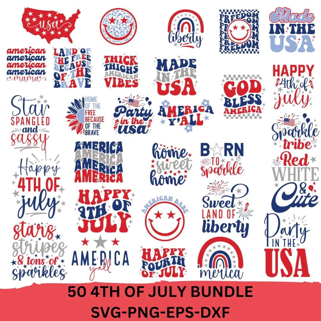 4th of July svg bundle merica sunflower US usa flag memorial day distressed flag 1776 fireworks 2nd amendment  freedom united states svg png