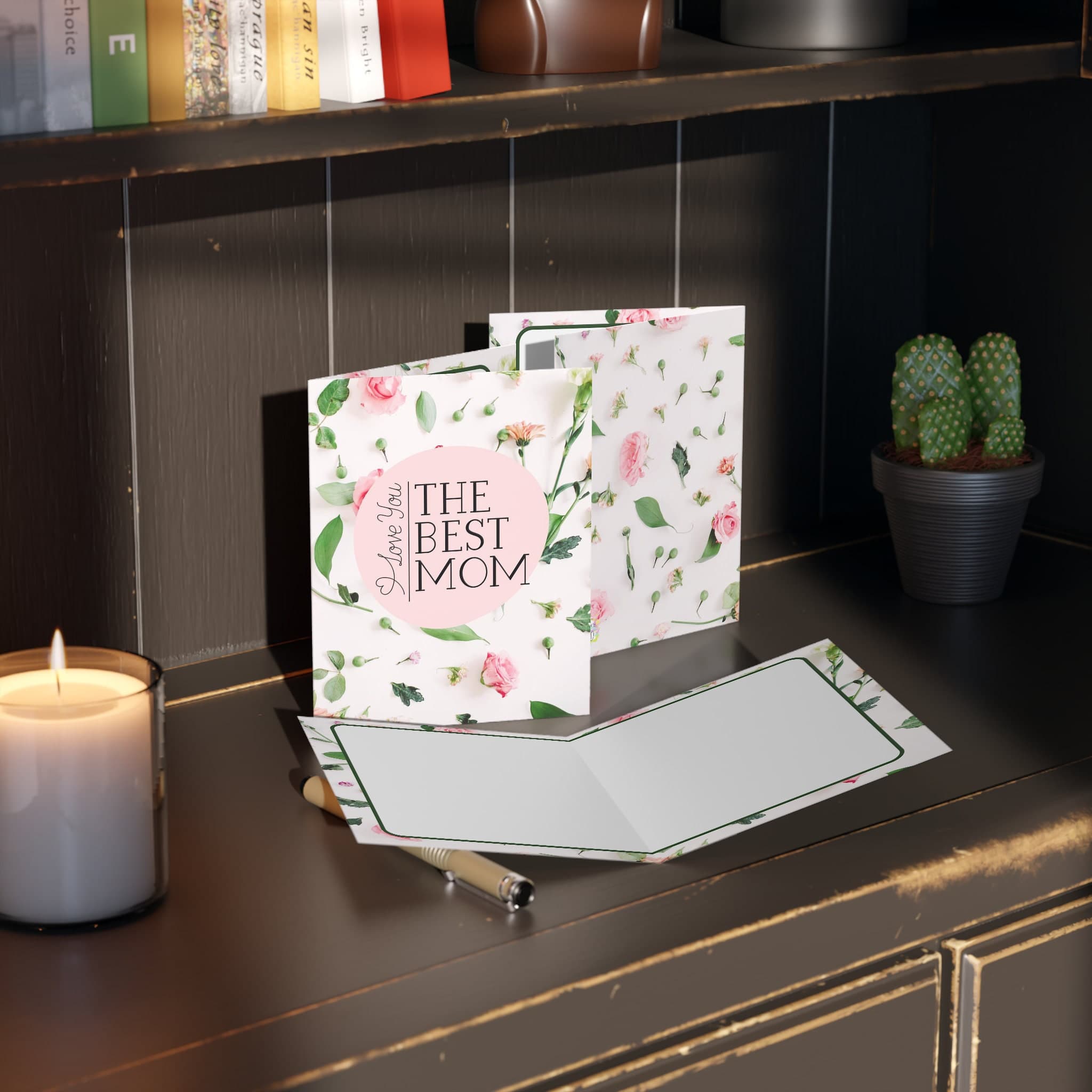 The Best Mom Floral Greeting Card | Mother's Day, Birthday, Appreciation Gift - image 4