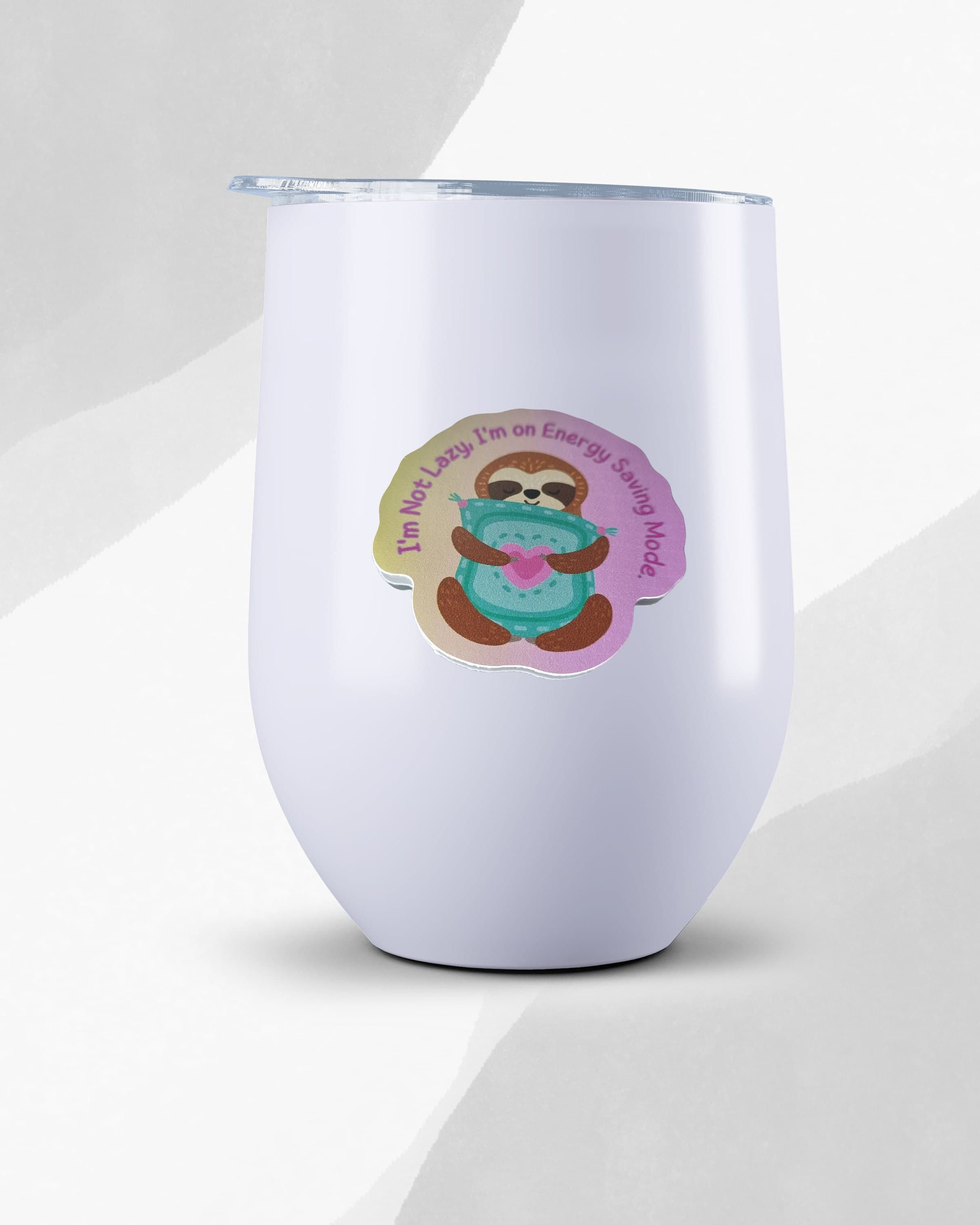 Lazy Sloth Waterproof Sticker: Energy Saving Mode - image 4