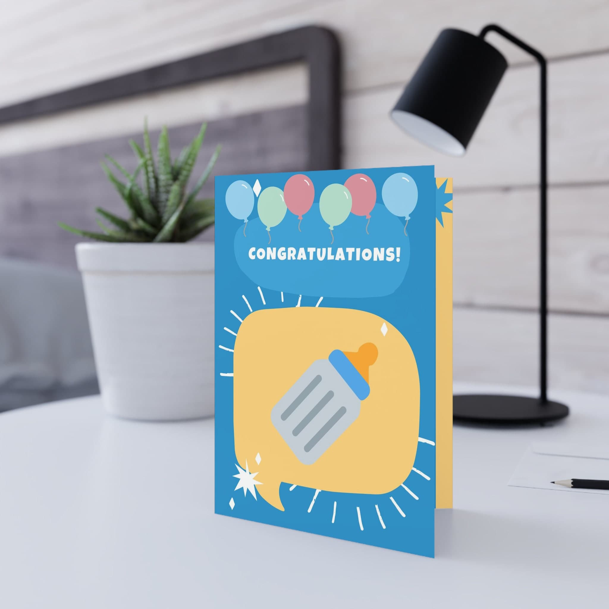 Newborn Card Welcome Baby Shower Congratulations, baby blue card new baby boy card newborn gift newborn cute card