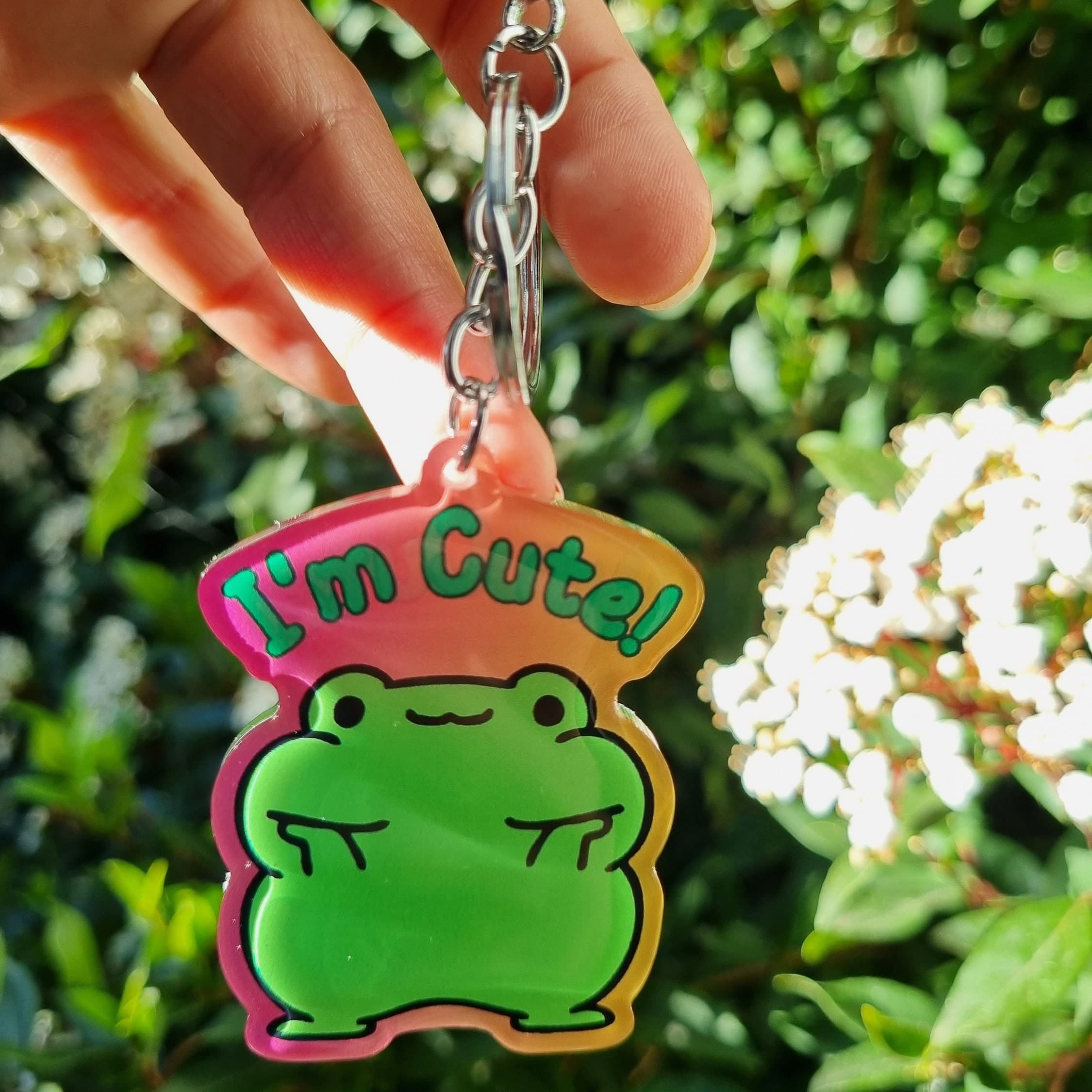 Keychain frog for keys Colorful Animal Key Ring - Personalized Frog Key Holder Perfect Addition to Keys, Bags, and Backpacks keychain cute