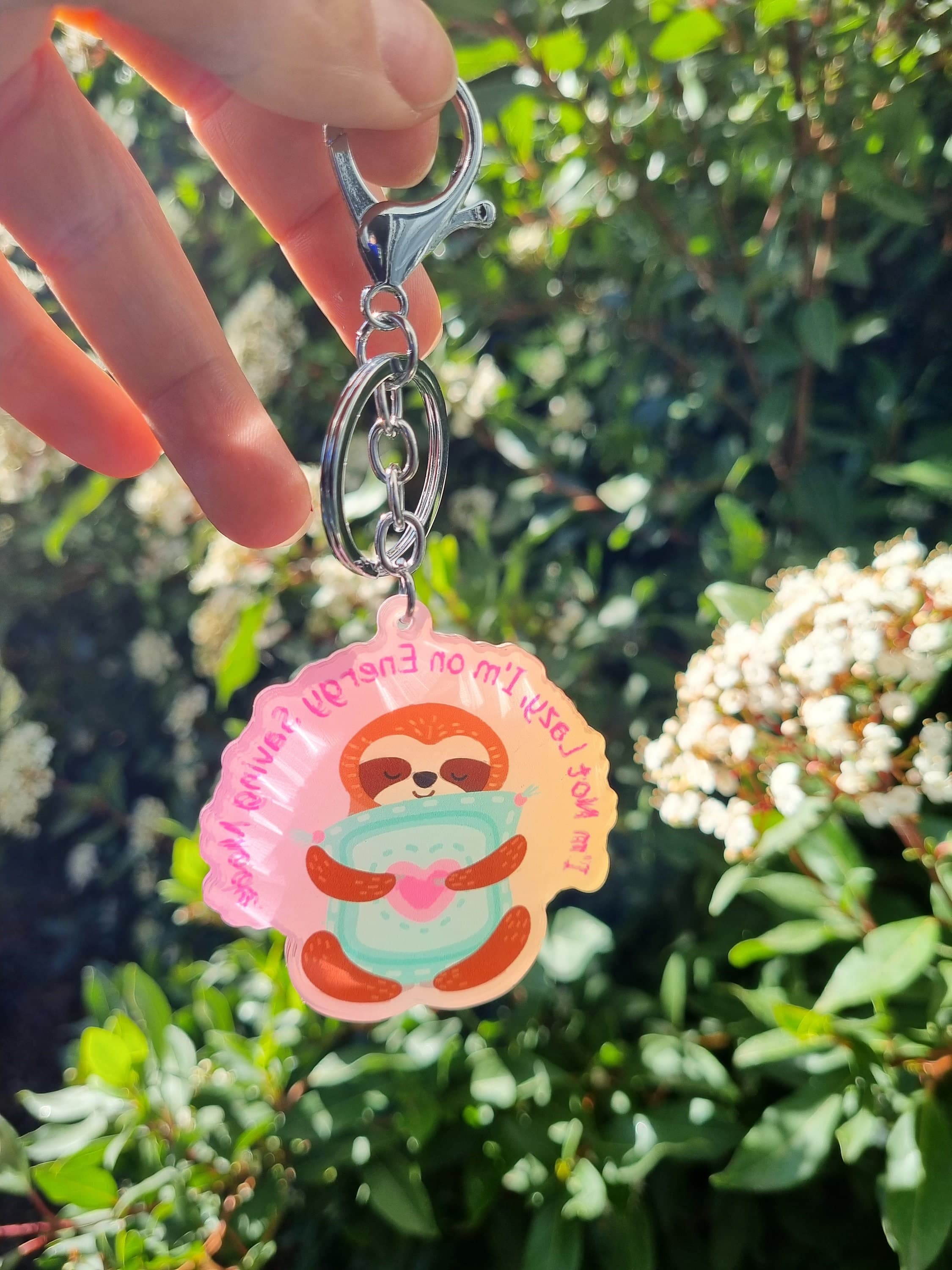 Colorful Sloth Keychain: Funny Accessory for Keys, Bags - image 4