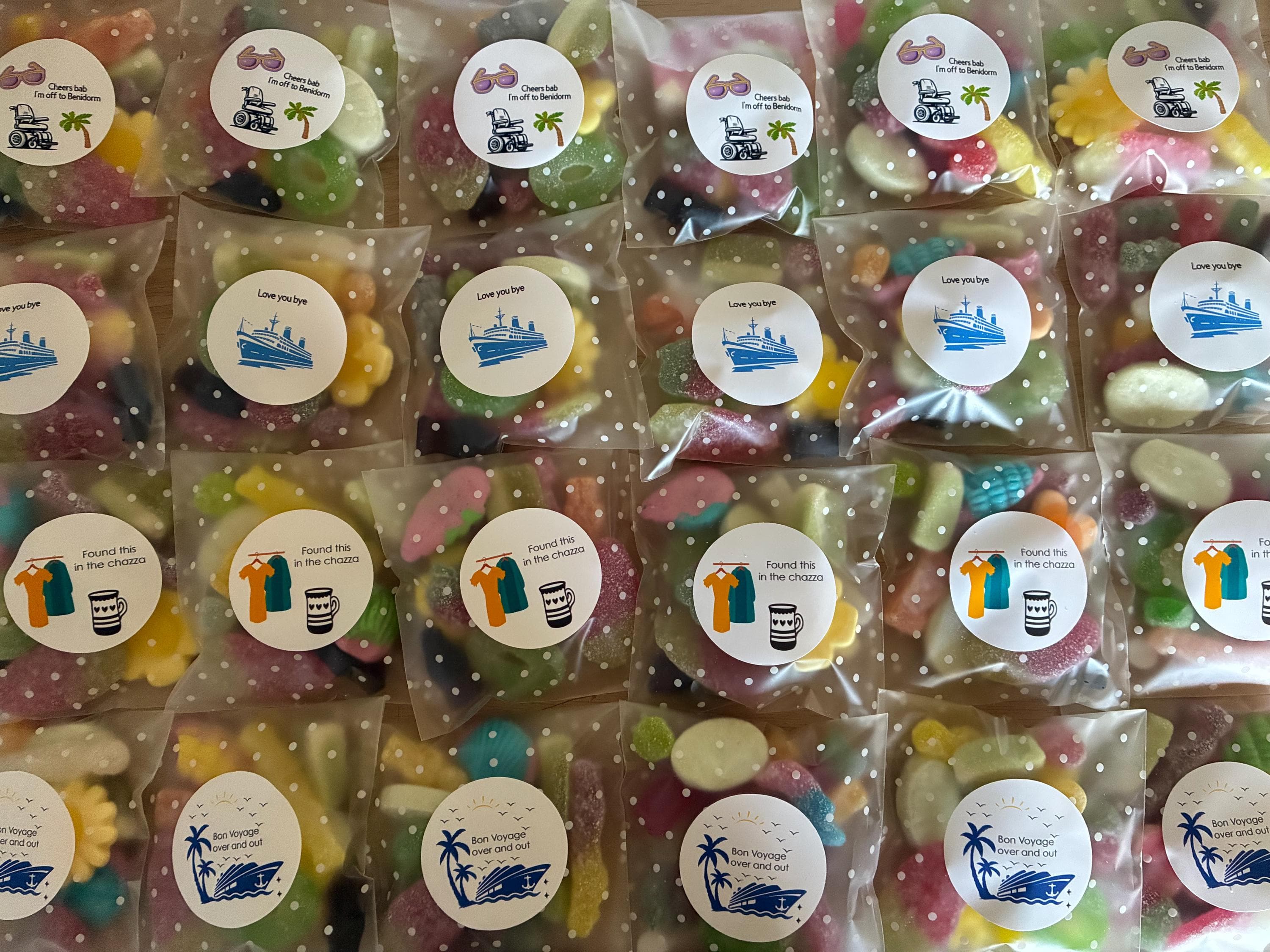 Personalised  design your own logo , Assorted Candies,  Custom Label (Party Favours)