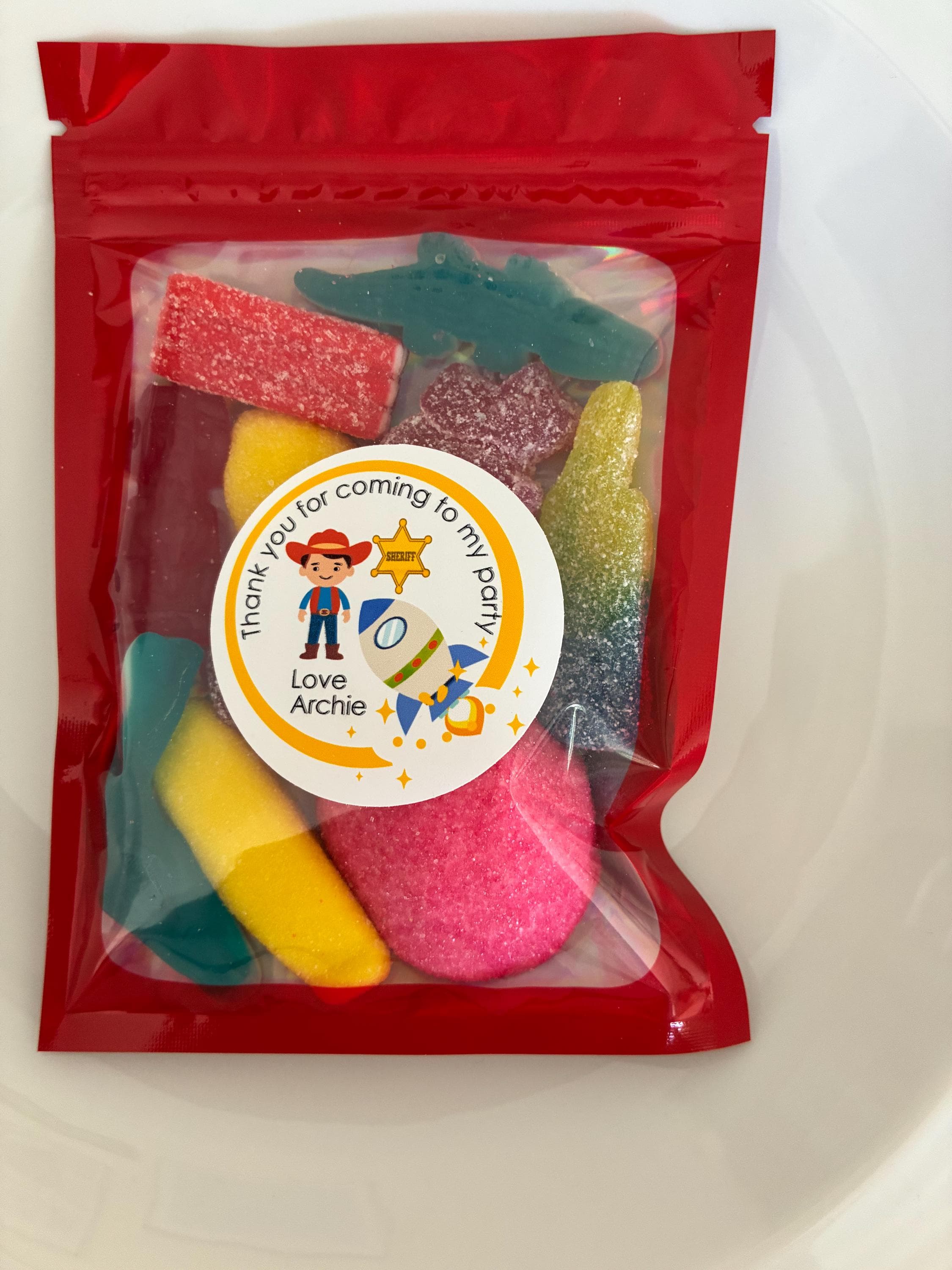 Personalised Toy Story themed Birthday  Assorted Gummy Candies / chocolate, Pre filled sweets bags - image 2