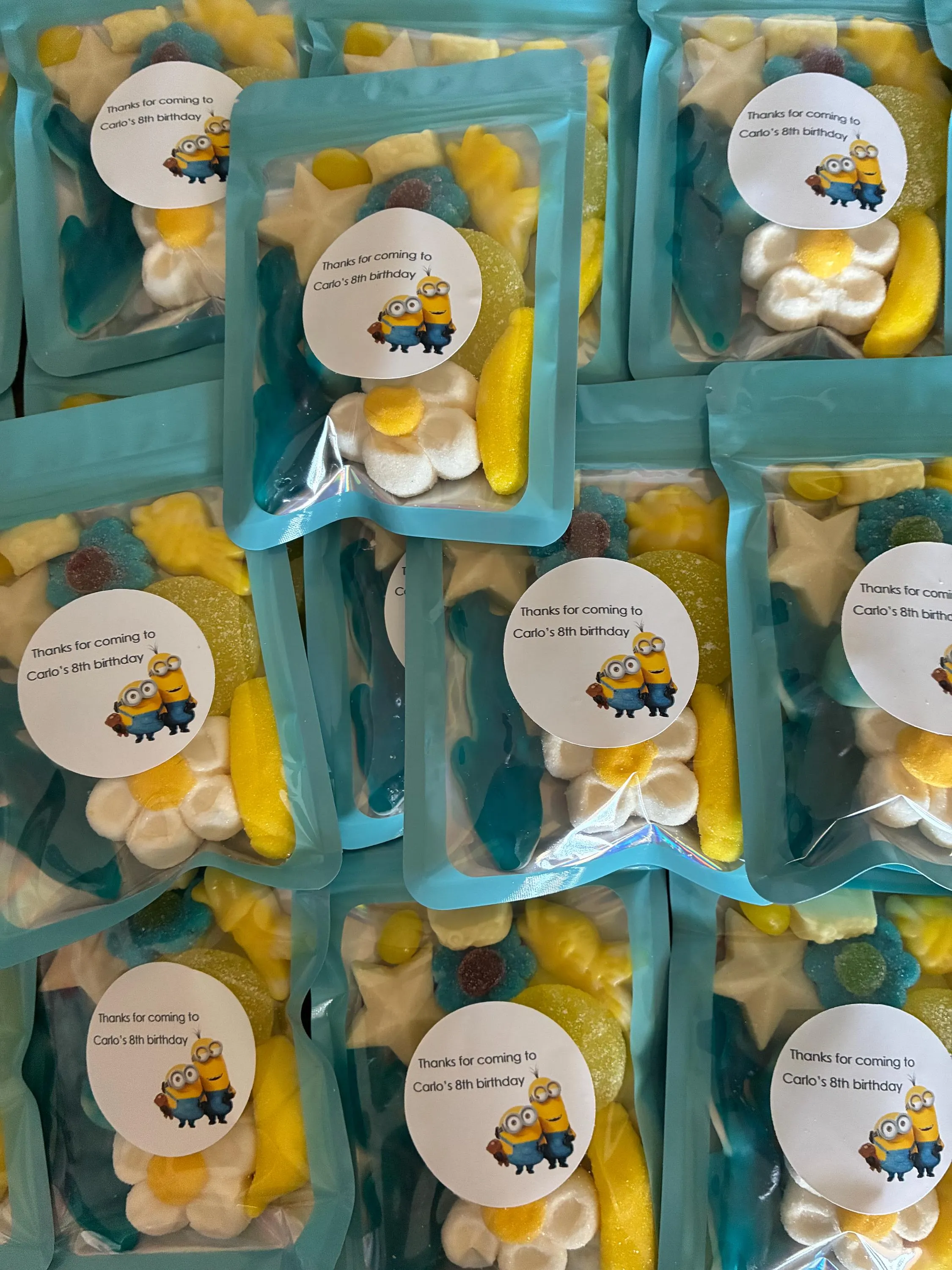 Personalised Pre filled Minions Party Bags: Pre-filled Sweet Pouches Kids' Favours - image 5