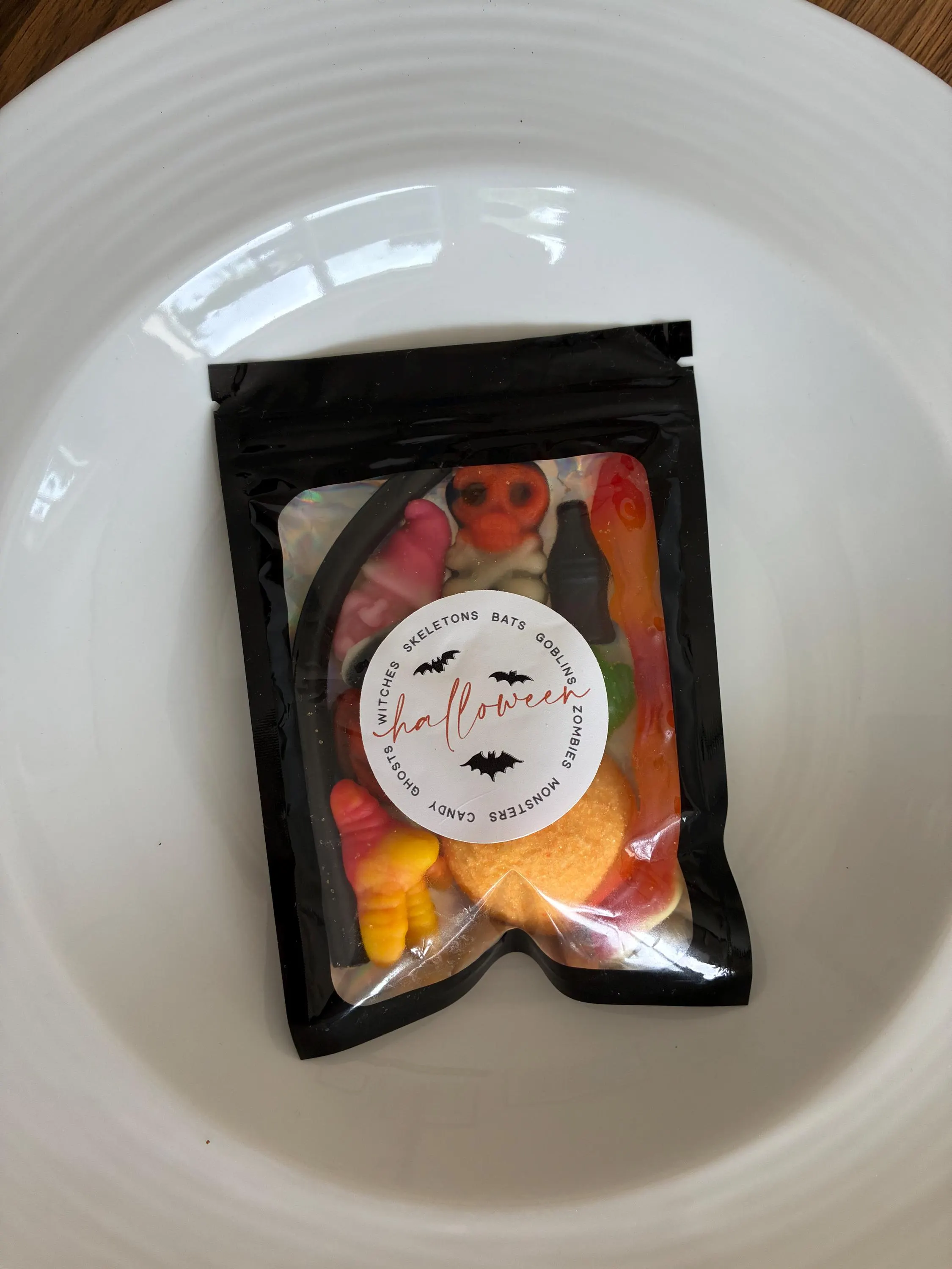 Pre-filled Halloween Party Bag Fillers: Custom Sweet Pouches (10cm x 15cm) - image 5