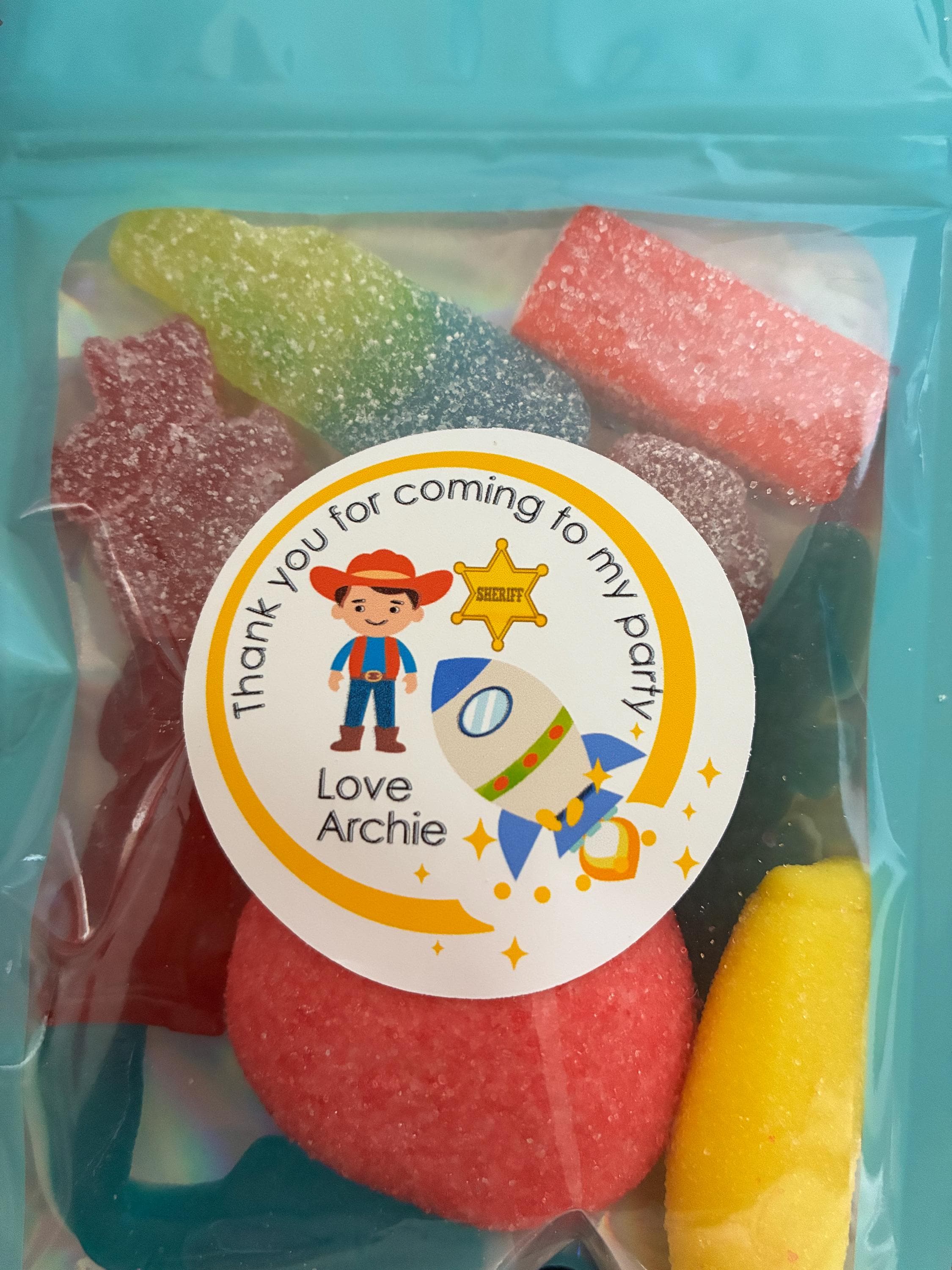 Personalised Toy Story themed Birthday  Assorted Gummy Candies / chocolate, Pre filled sweets bags - image 3