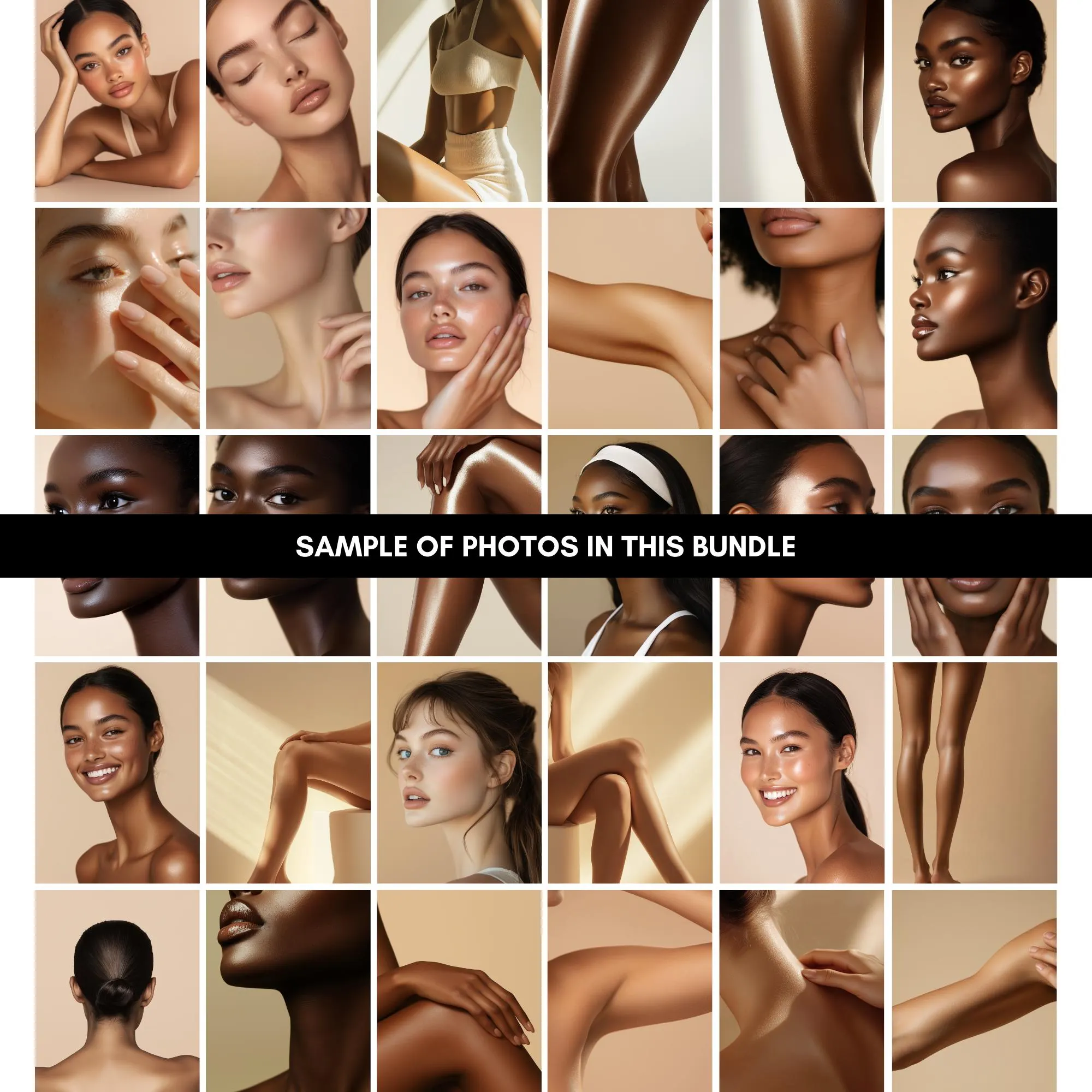 Female Skincare Model Stock Photos | Diverse Inclusive Digital Download for Branding, Skincare, Marketing & Social Media - image 2
