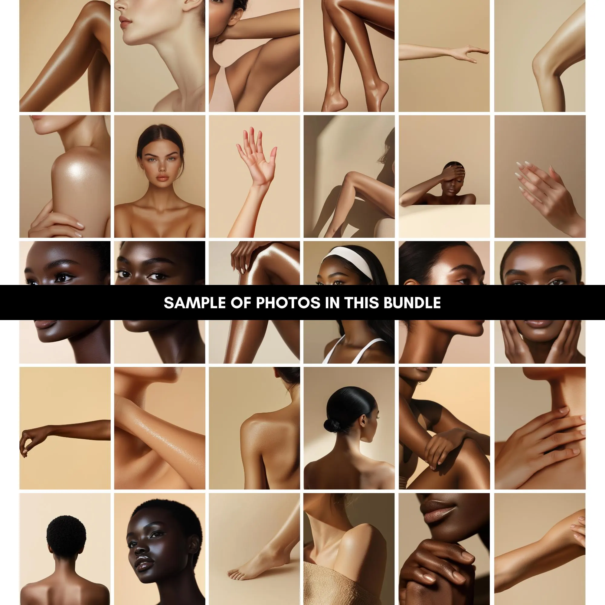 Female Skincare Model Stock Photos | Diverse Inclusive Digital Download for Branding, Skincare, Marketing & Social Media - image 3