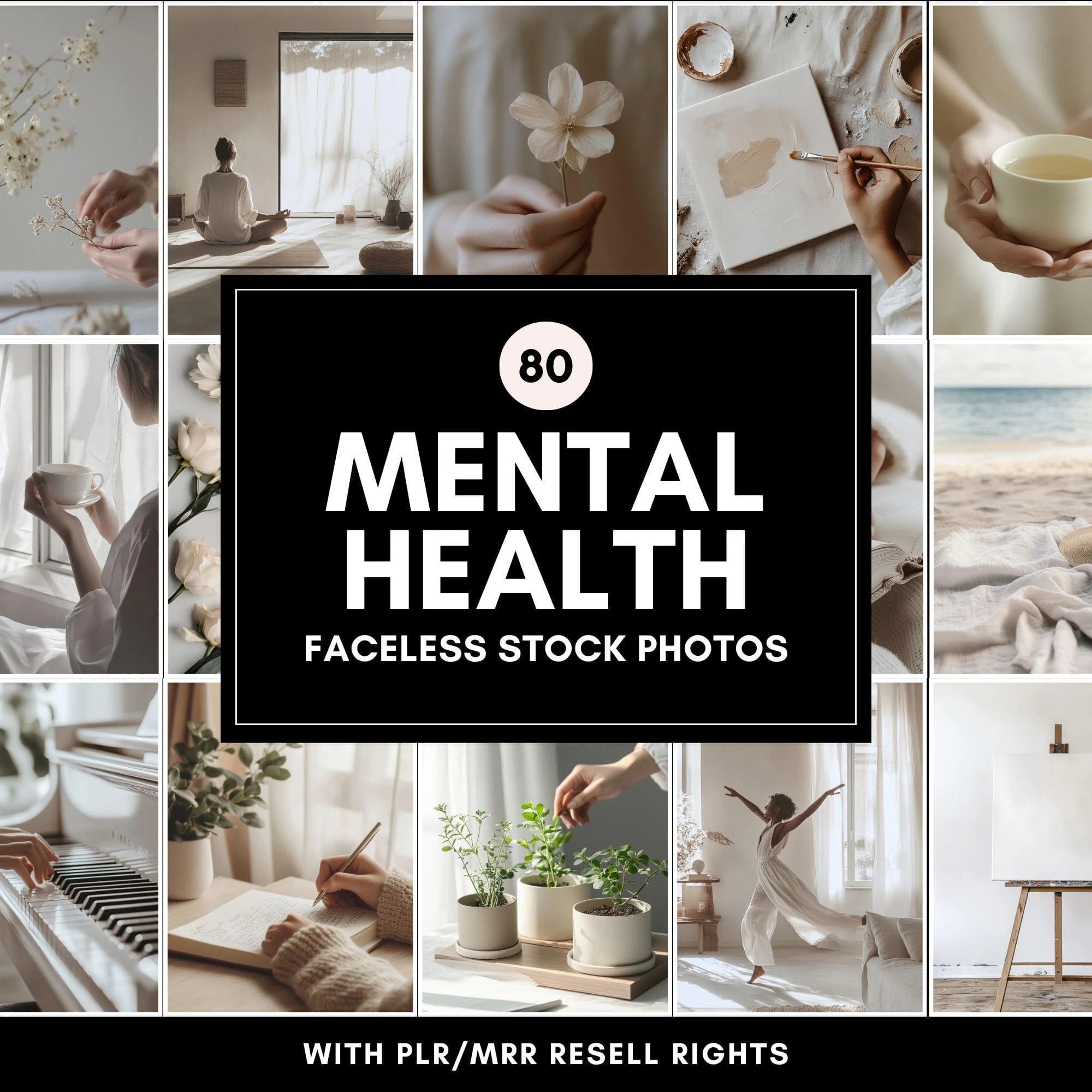 Diverse Mental Health Faceless Stock Photos | Images for Reels, Stories, Social Media, Blogs, Websites | Content on Emotional Well-Being