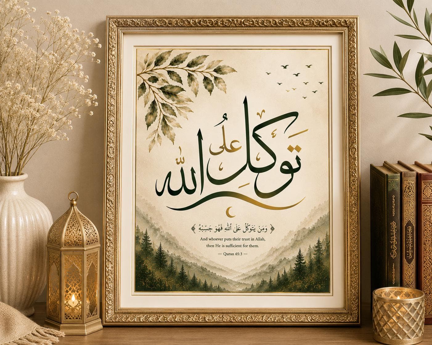 Tawakkul Islamic Wall Art | Arabic Calligraphy Quran Verse Print (Digital Download) - image 4