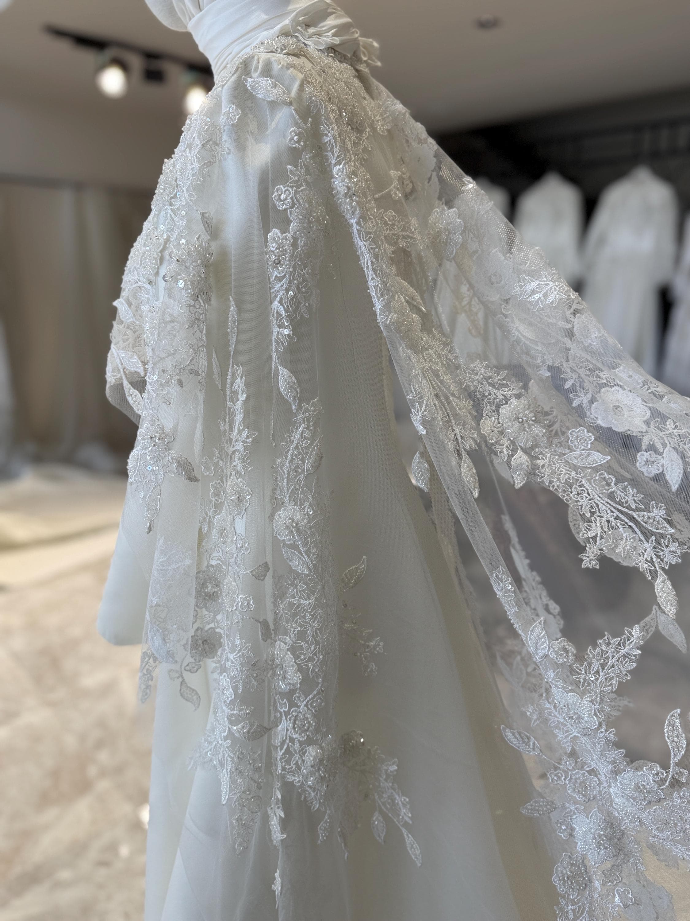 Elegant Satin Hijab Wedding Dress with Cape – Minimalist Modest Bridal Gown - image 5