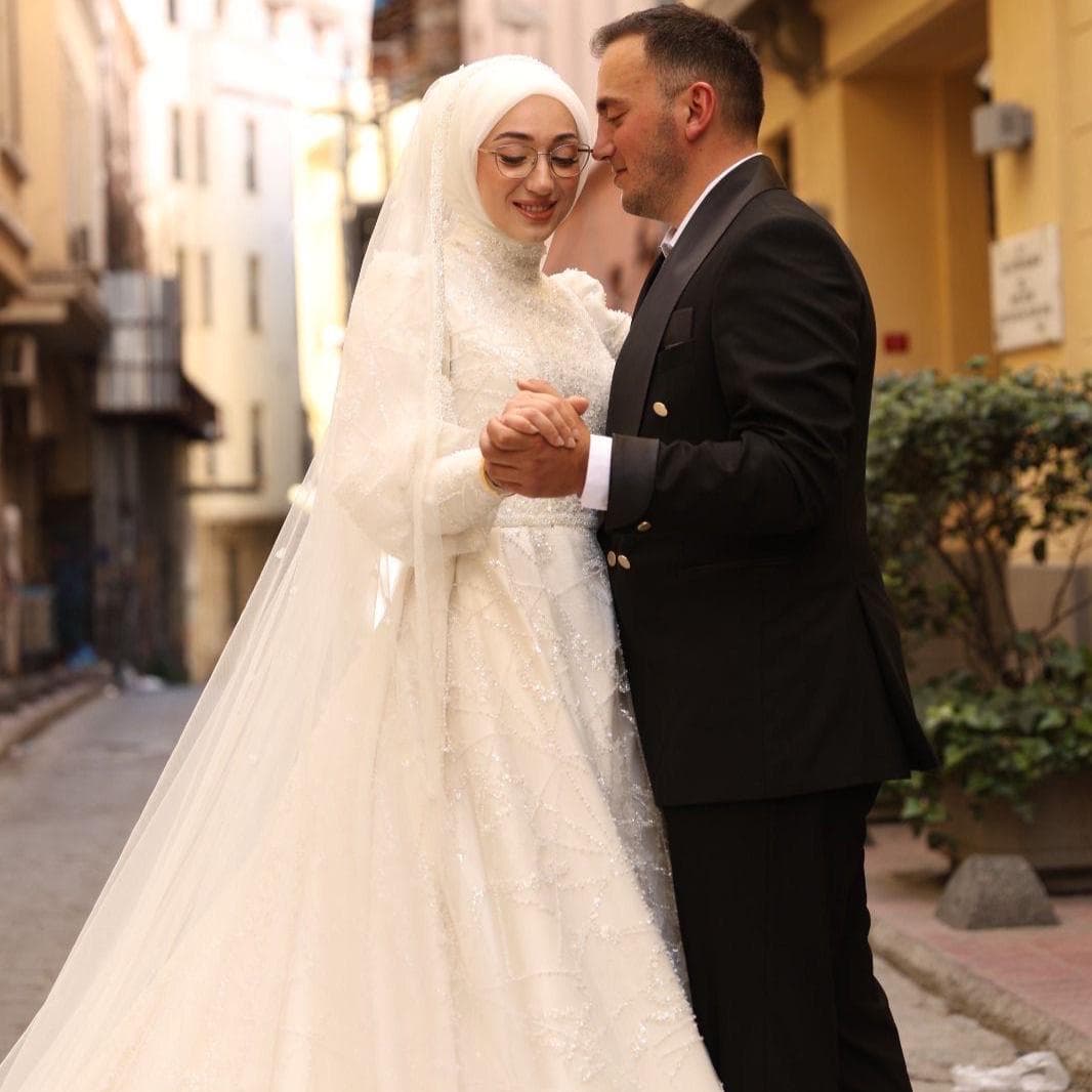 Lace Islamic Wedding Dress: Long Sleeve A-Line Bridal Gown - image 3