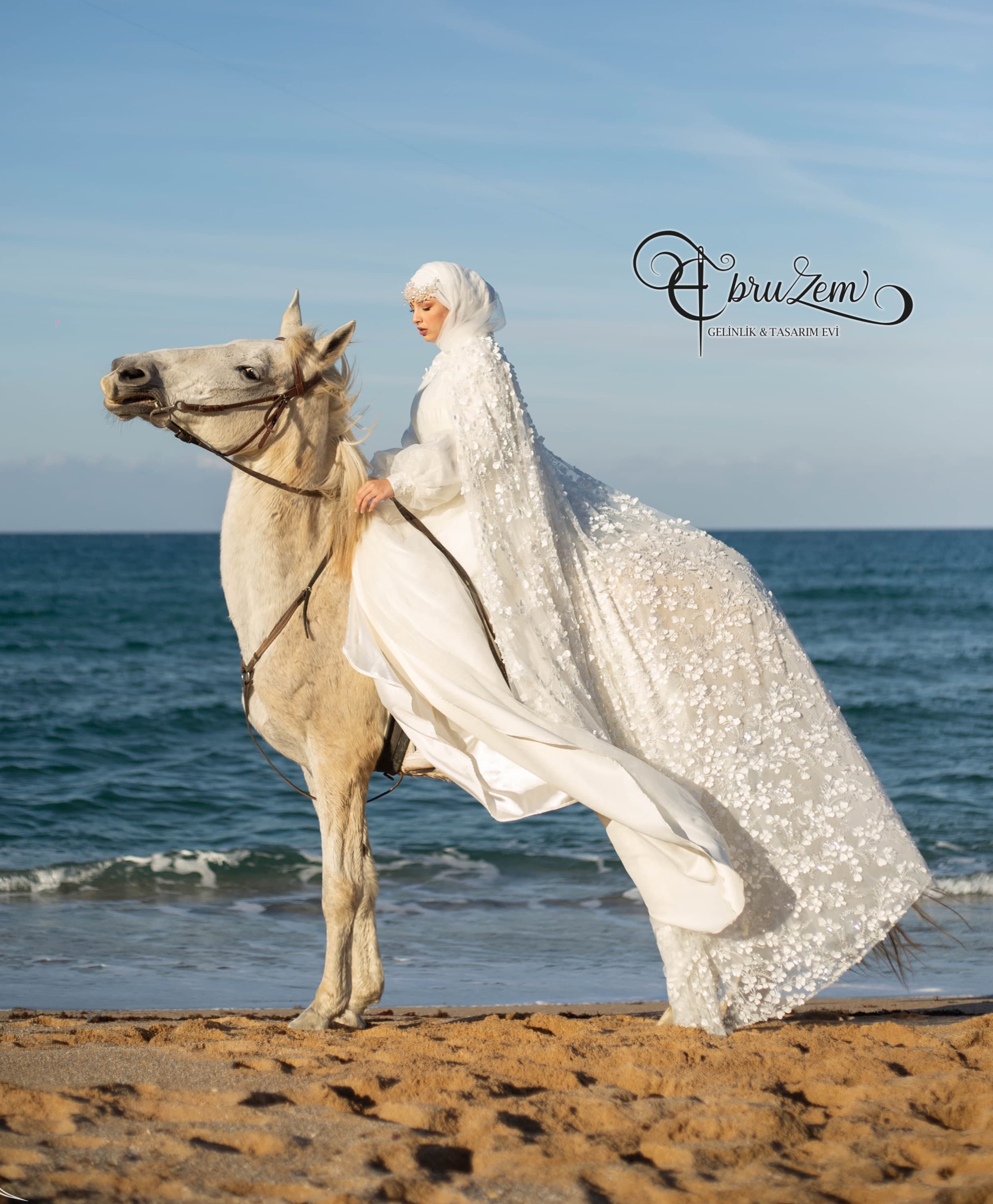 Modest Long Sleeve Hijab Wedding Dress – Custom Elegant A-Line Bridal Gown - image 5