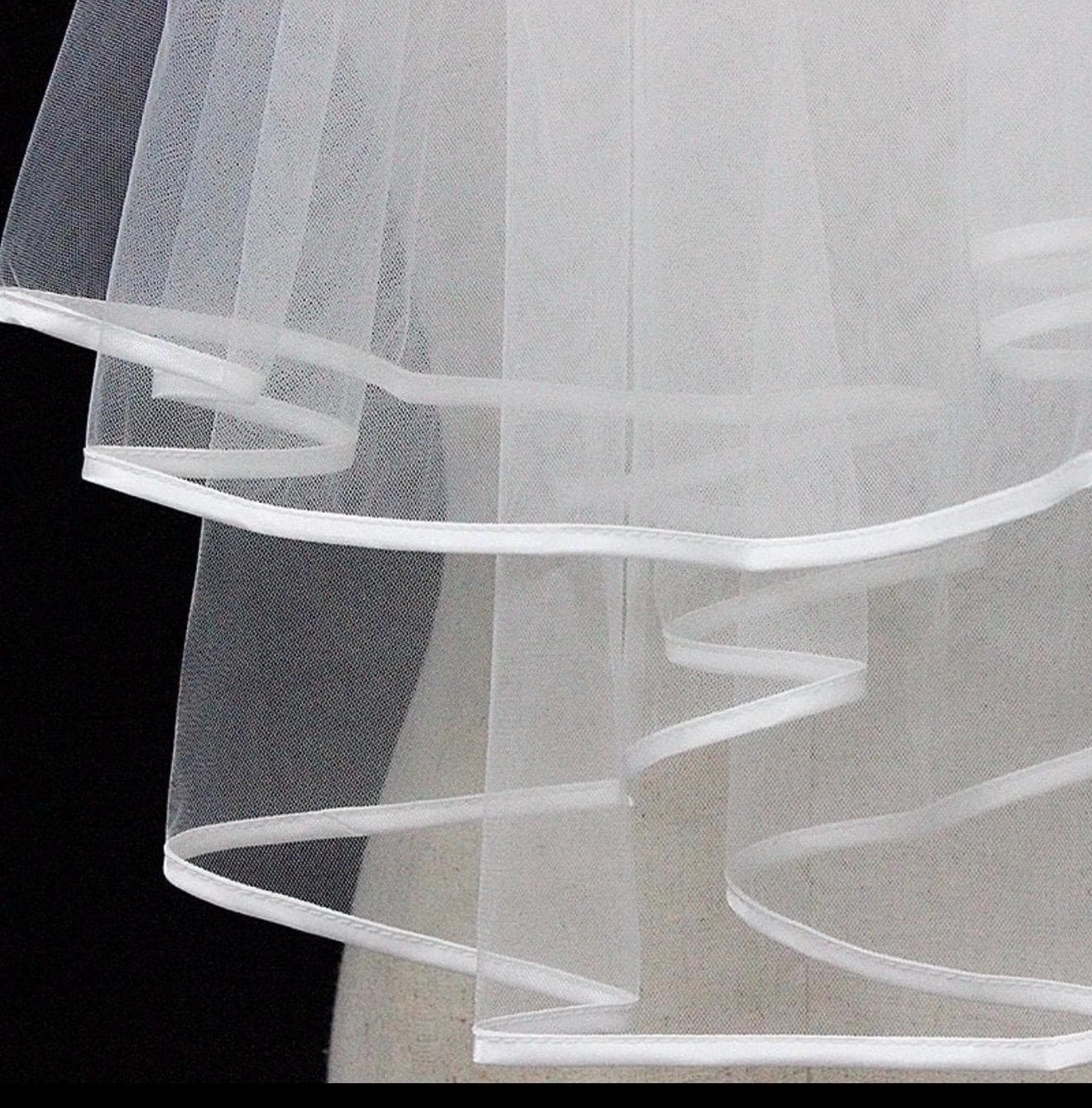 Bride veil Custom Length Modest Wedding Veil | Elegant Hijab Bridal Accessory - image 5