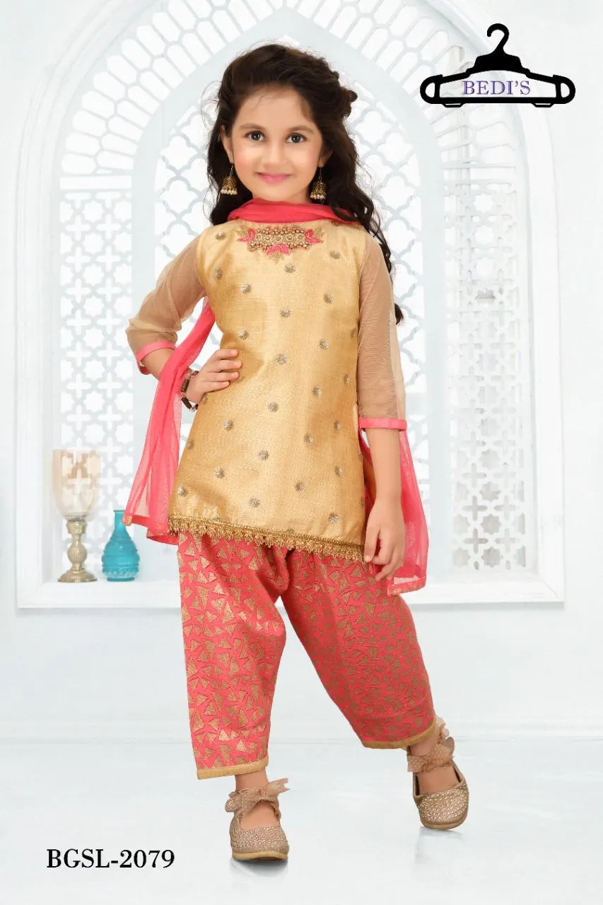 Salwar Kameez Girls Patiala style indian pakistani Suit Jaggo Mehndi dress Newborn-5yrs_BGSL-2079