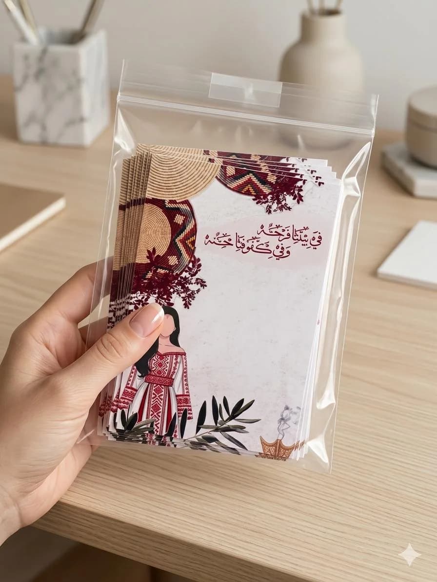 Custom Henna Night Wedding Favors Cards | Arabic Turkish Pakistani Afghan Bridal Gift | Personalized Nikkah, Mehndi Cards for Guests thobe - image 5