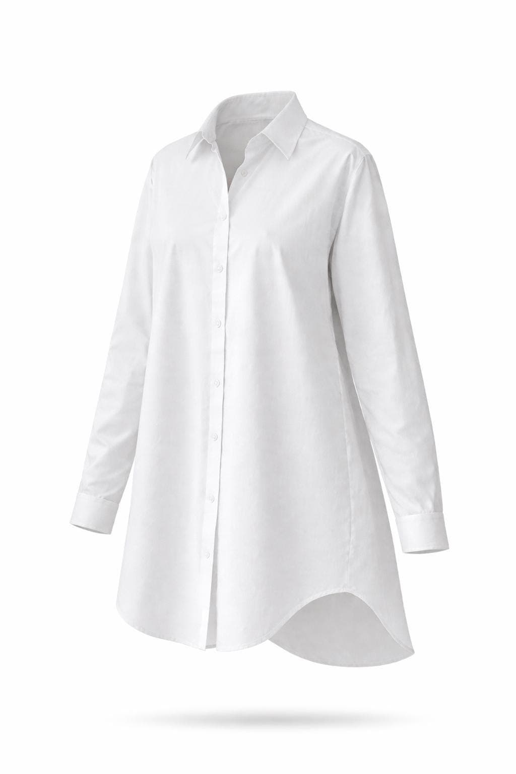 Modest Cotton Blouse Women Loose Fit Top | Breathable Summer Modest Shirt | Muslim Modest Clothing USA | Oversized Cotton Top Long Sleeve | - image 5