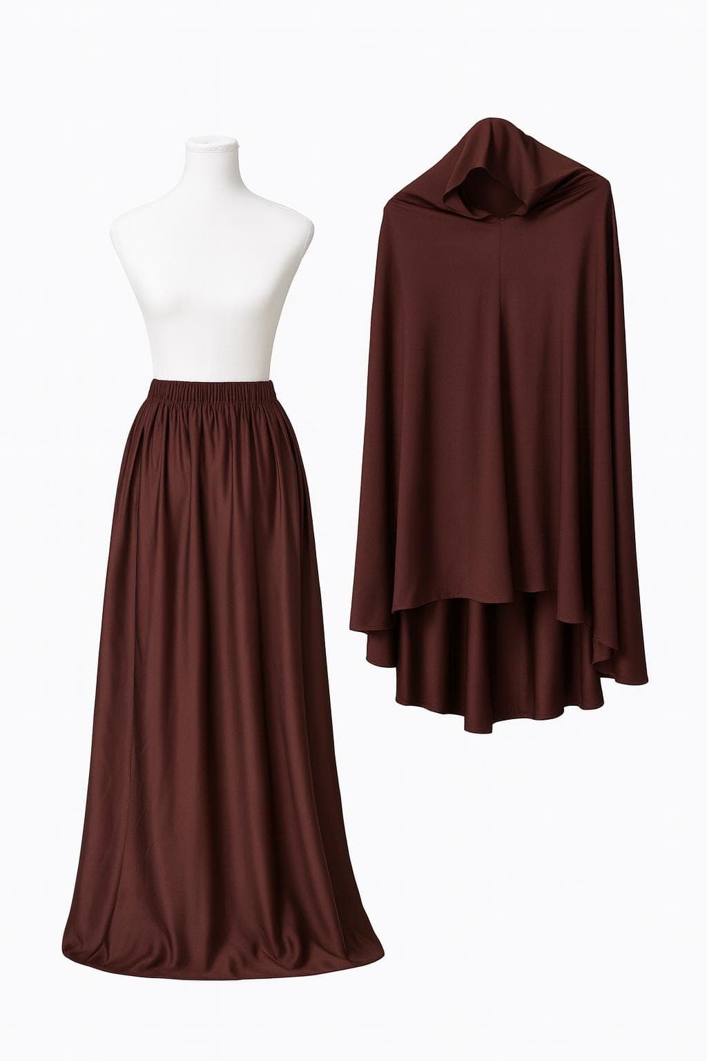 Two-Piece  Jilbab: Khimar Skirt Prayer Dress - image 3