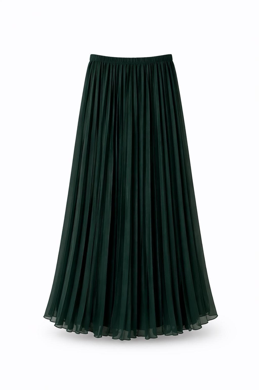 Modest Maxi Skirt for Women | Summer Flowy Pleated Skirt | Lightweight Chiffon Elastic Waist Skirt | Muslim Modest Clothing |  Maxi skirt