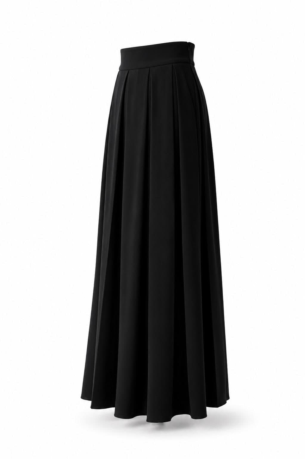 Modest Maxi Skirt with Side Zipper | High Waisted Flowy Long Skirt | Elegant A-Line Maxi Skirt | Modest Clothing Women | Summer Skirt USA | - image 4